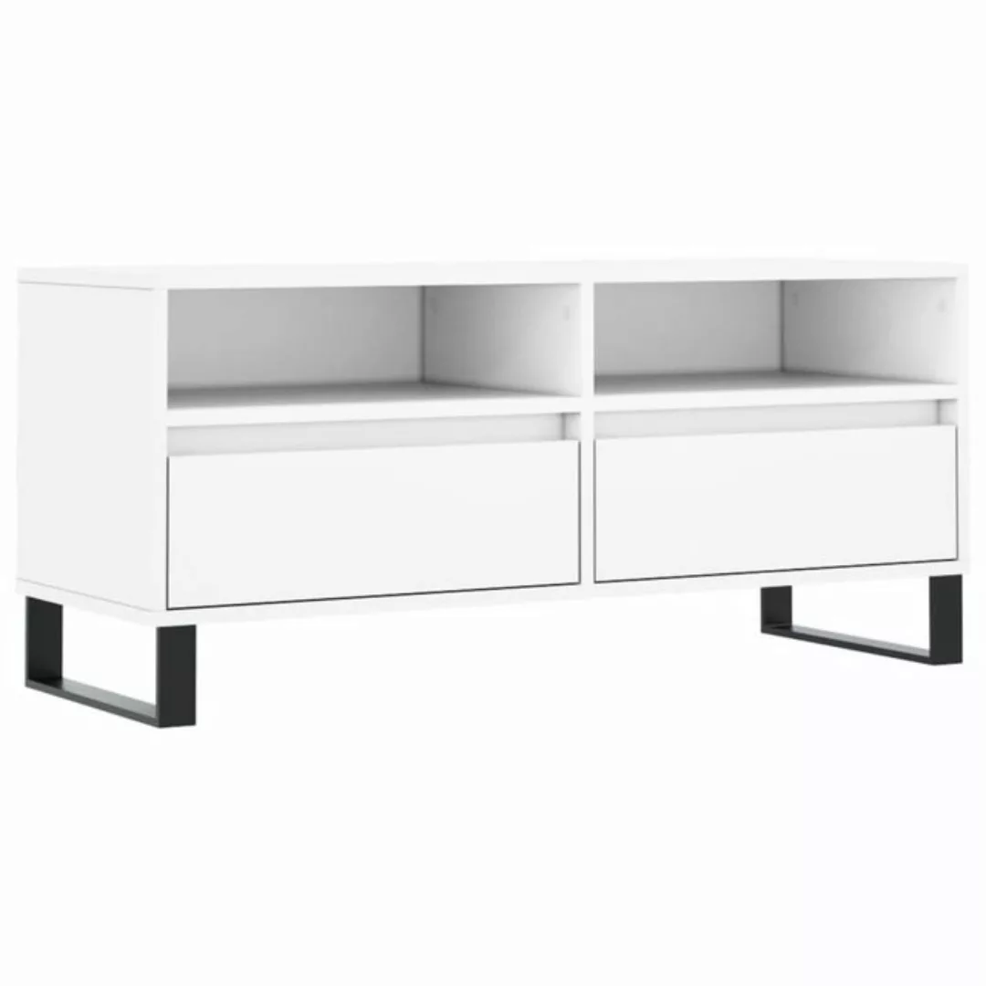 vidaXL TV-Schrank TV-Schrank Weiß 100x34,5x44,5 cm Spanplatte günstig online kaufen