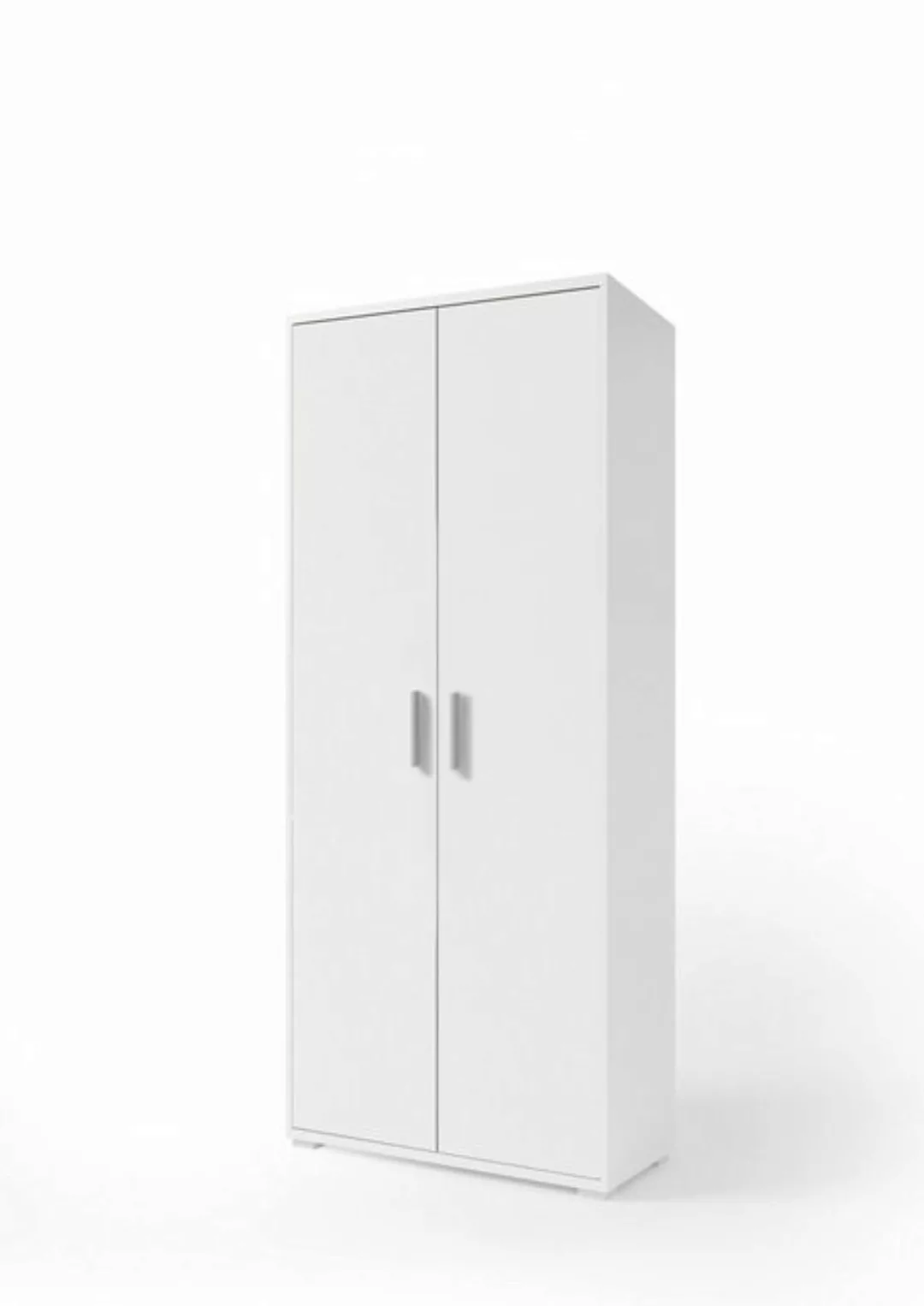 PREISBRECHER Aktenschrank Clermont (BxHxT: 79,1x186x35 cm) in weiß mit 2 Tü günstig online kaufen