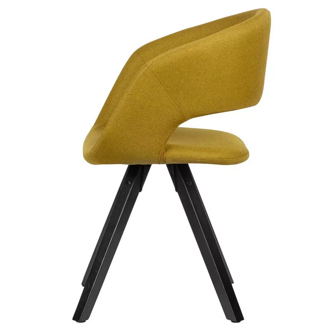 Küchenstühle in Gelb Webstoff 45 cm Sitzhöhe günstig online kaufen
