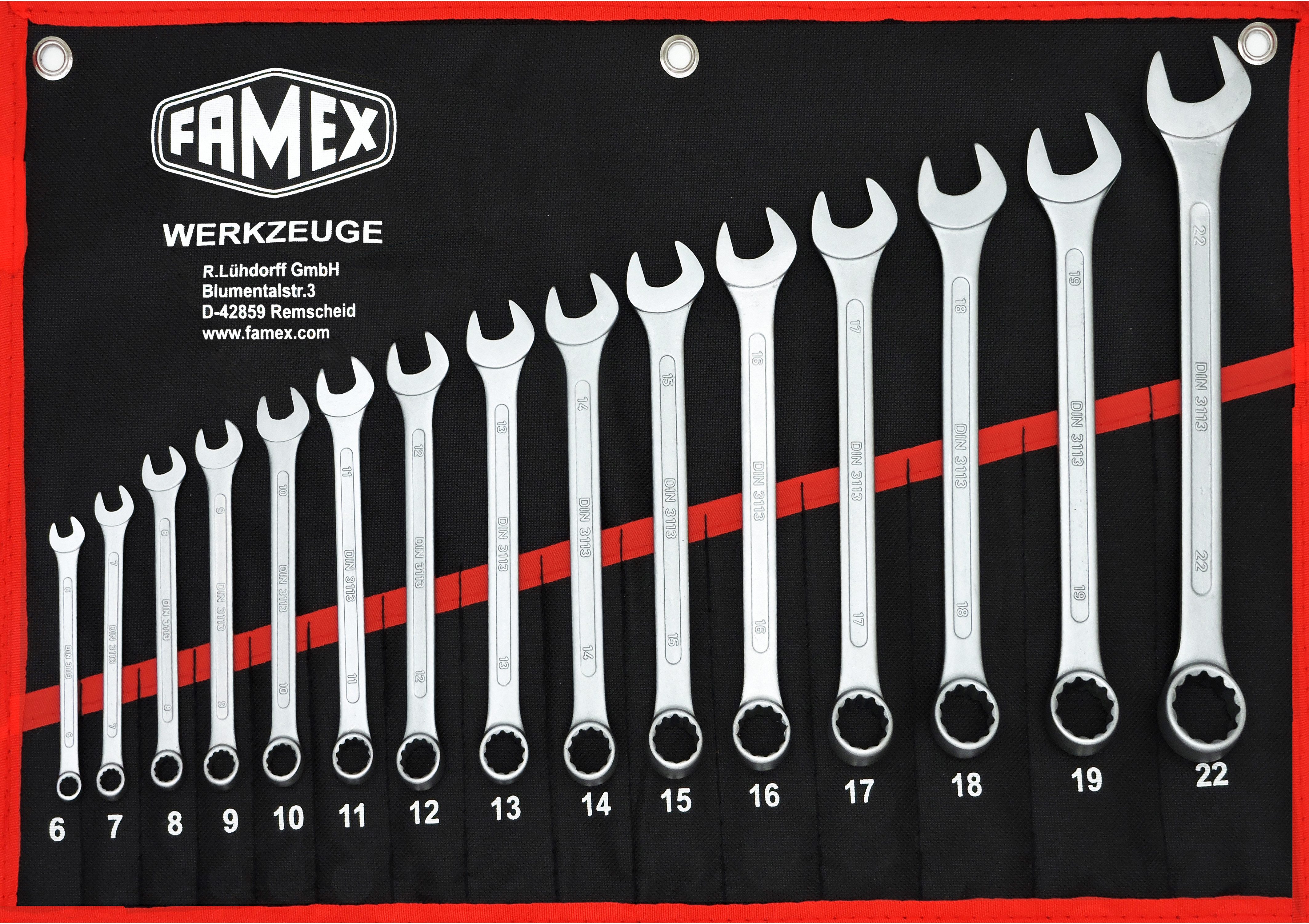 FAMEX Gabel- und Ringschlüssel 10349-15 Ringmaulschlüssel günstig online kaufen