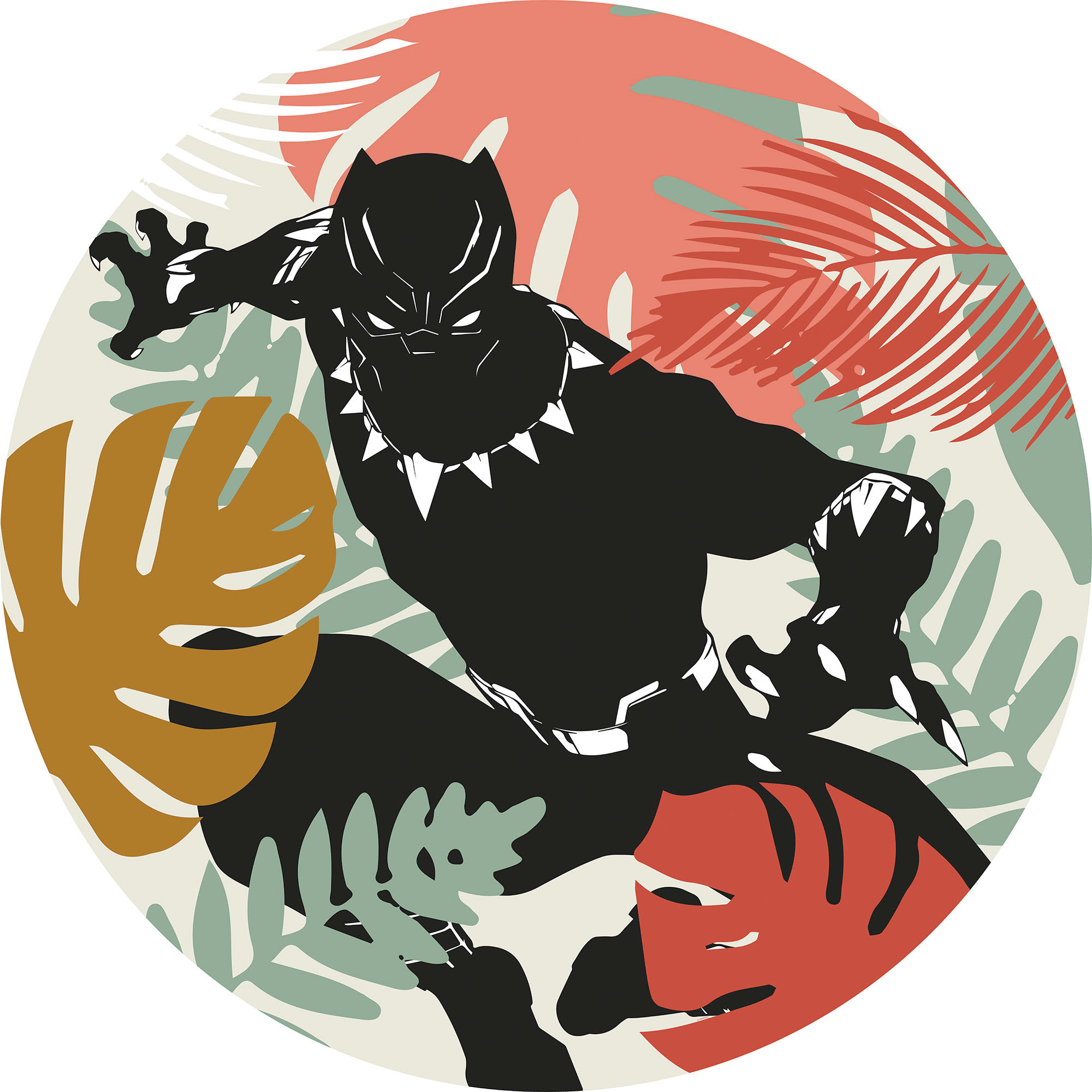 Komar Wandtattoo »selbstklebendes Vlies, Winter Tropics Black Panther, Gr. günstig online kaufen