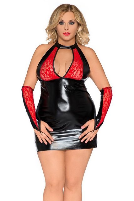 Andalea Minikleid in schwarz/rot - 38/40 günstig online kaufen