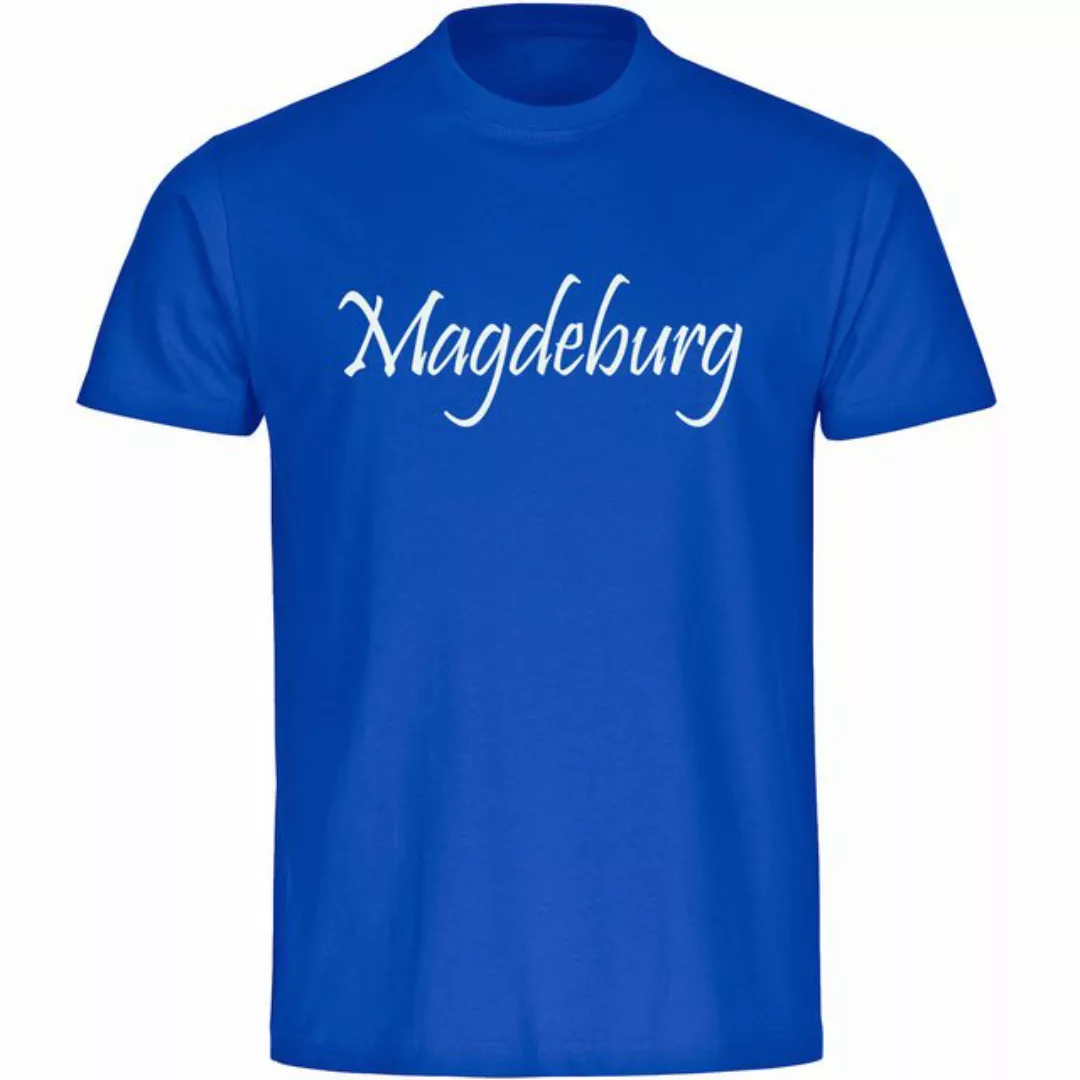 multifanshop T-Shirt Herren Magdeburg - Schriftzug - Männer günstig online kaufen