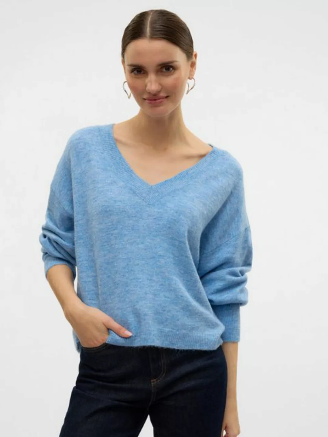 Vero Moda V-Ausschnitt-Pullover VMJUPITER LS V-NECK PULLOVER BF günstig online kaufen