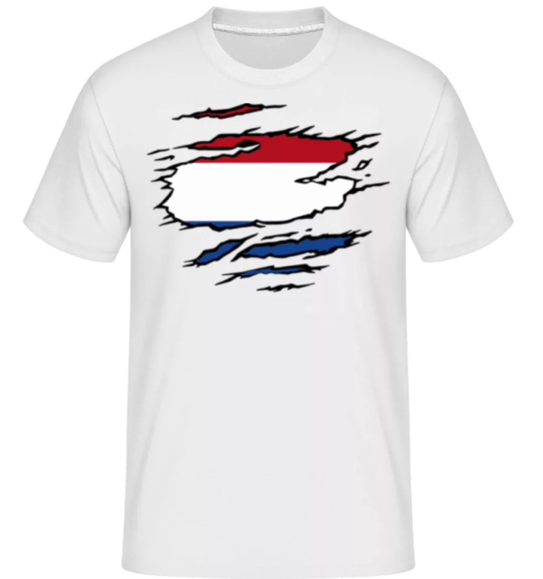 Ripped Flag Netherlands · Shirtinator Männer T-Shirt günstig online kaufen