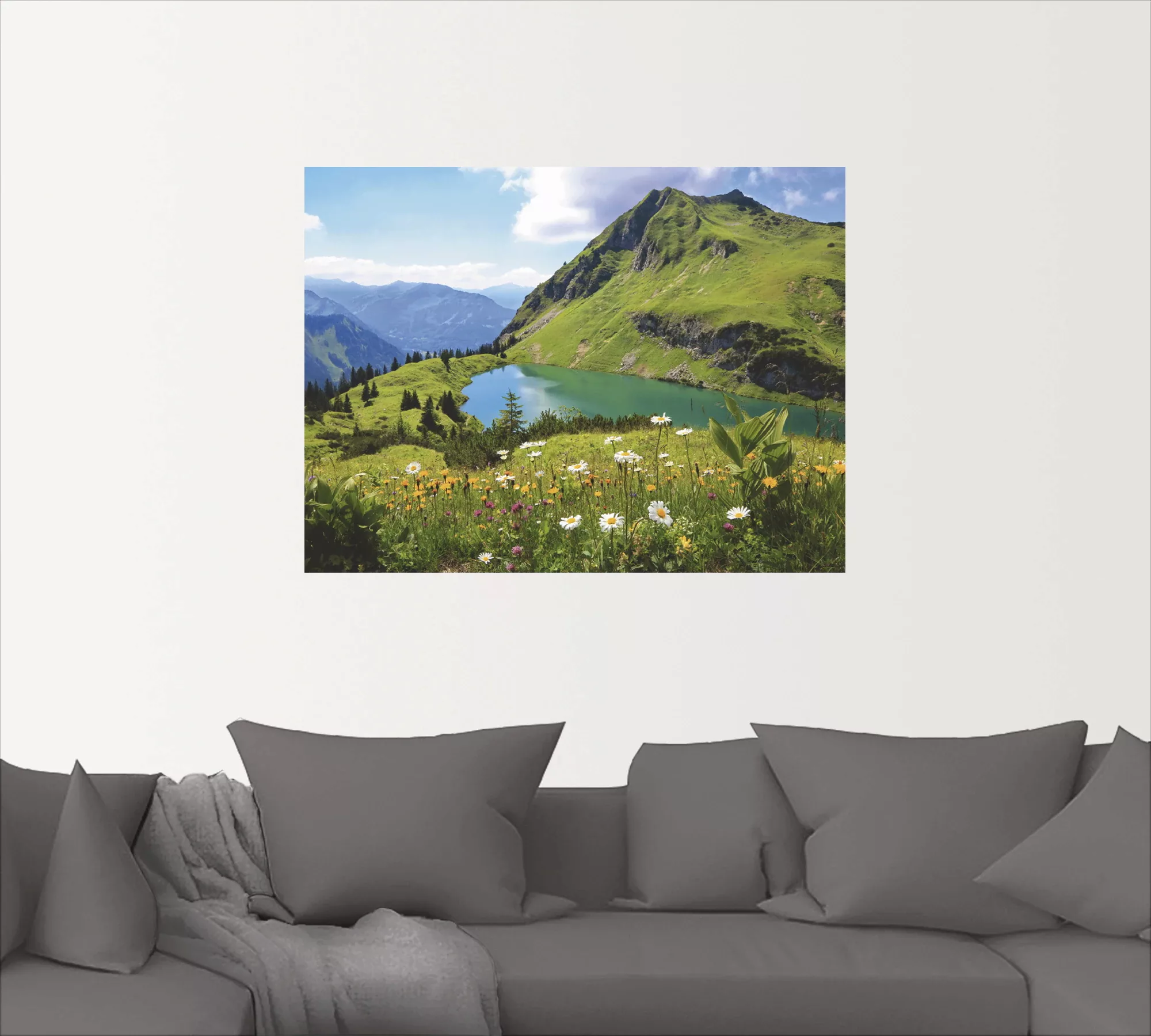Artland Wandbild "Seealpsee", Berge, (1 St.), als Leinwandbild, Poster, Wan günstig online kaufen
