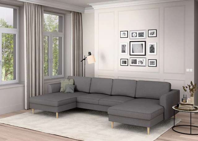 Home affaire Wohnlandschaft »Booster Couch wahlweise mit Schlaffunktion und günstig online kaufen