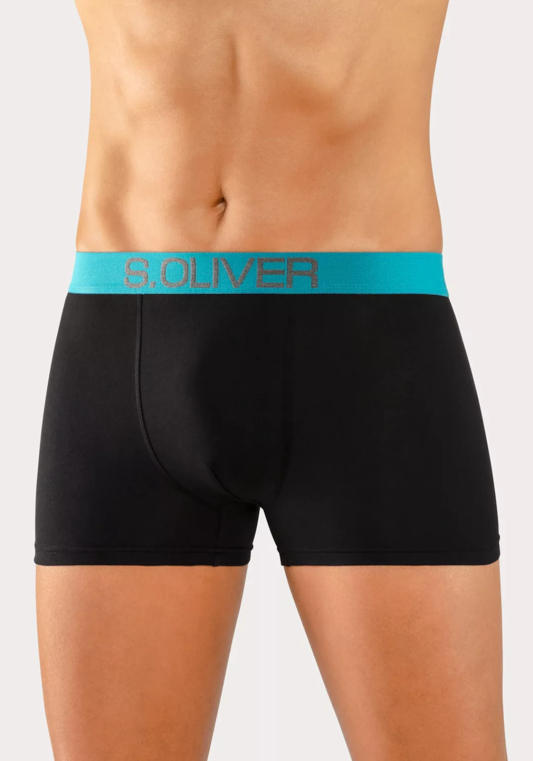 s.Oliver Boxer "Boxershorts für Herren", (Packung, 4 St.), mit kontrastfarb günstig online kaufen