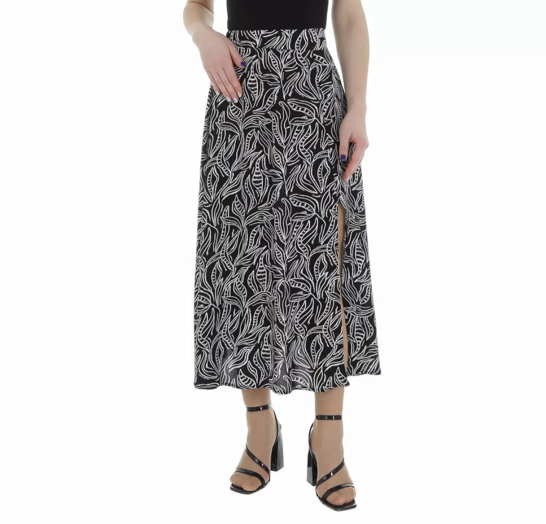 Ital-Design A-Linien-Rock Damen Elegant (85987206) Ornamente Maxirock in Sc günstig online kaufen