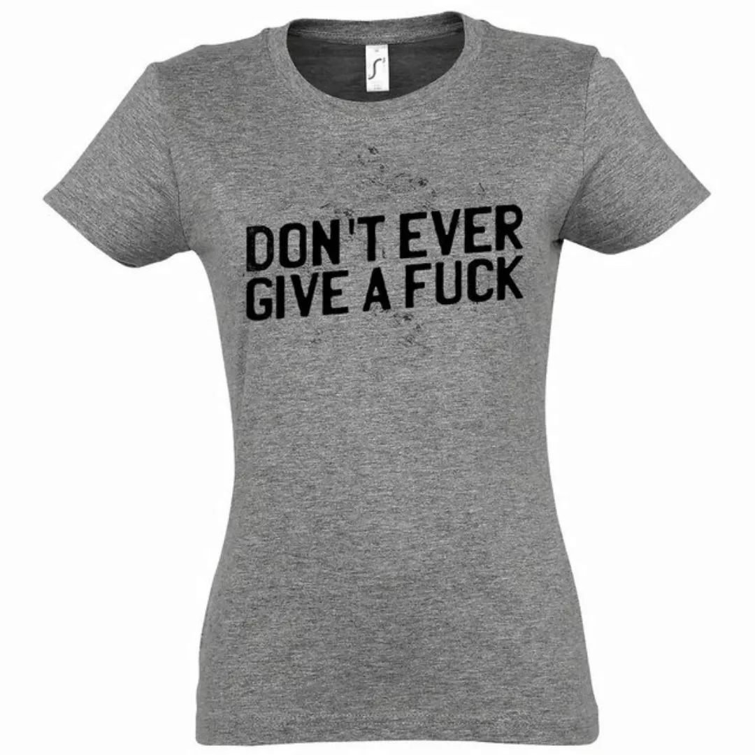 Youth Designz T-Shirt "Don´t ever give a f*ck" Damen T-Shirt mit modischem günstig online kaufen