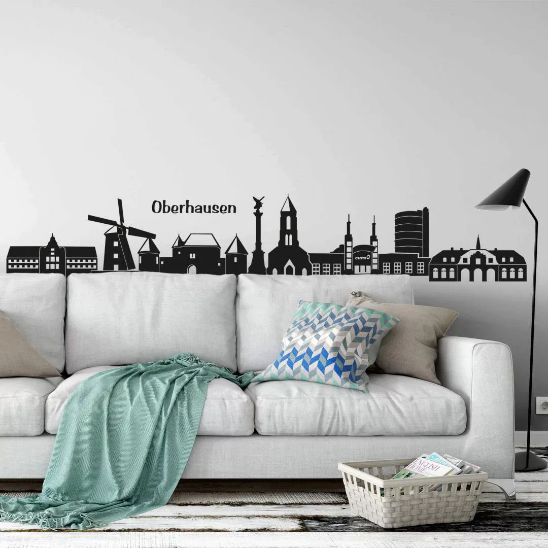 Wall-Art Wandtattoo "Stadt Skyline Oberhausen 120cm", (1 St.), selbstkleben günstig online kaufen