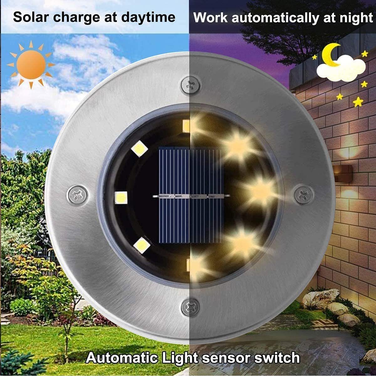 oyajia LED Solarleuchte 4 Stück LED günstig online kaufen