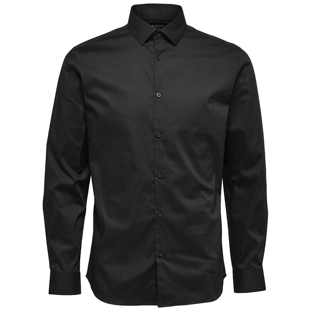 Selected Brooklyn Slim Langarm Hemd S Black günstig online kaufen