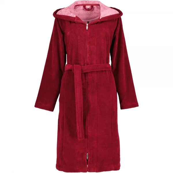 Vossen Bademantel Damen Palermo - Farbe: burgundy - 016 (141571) günstig online kaufen