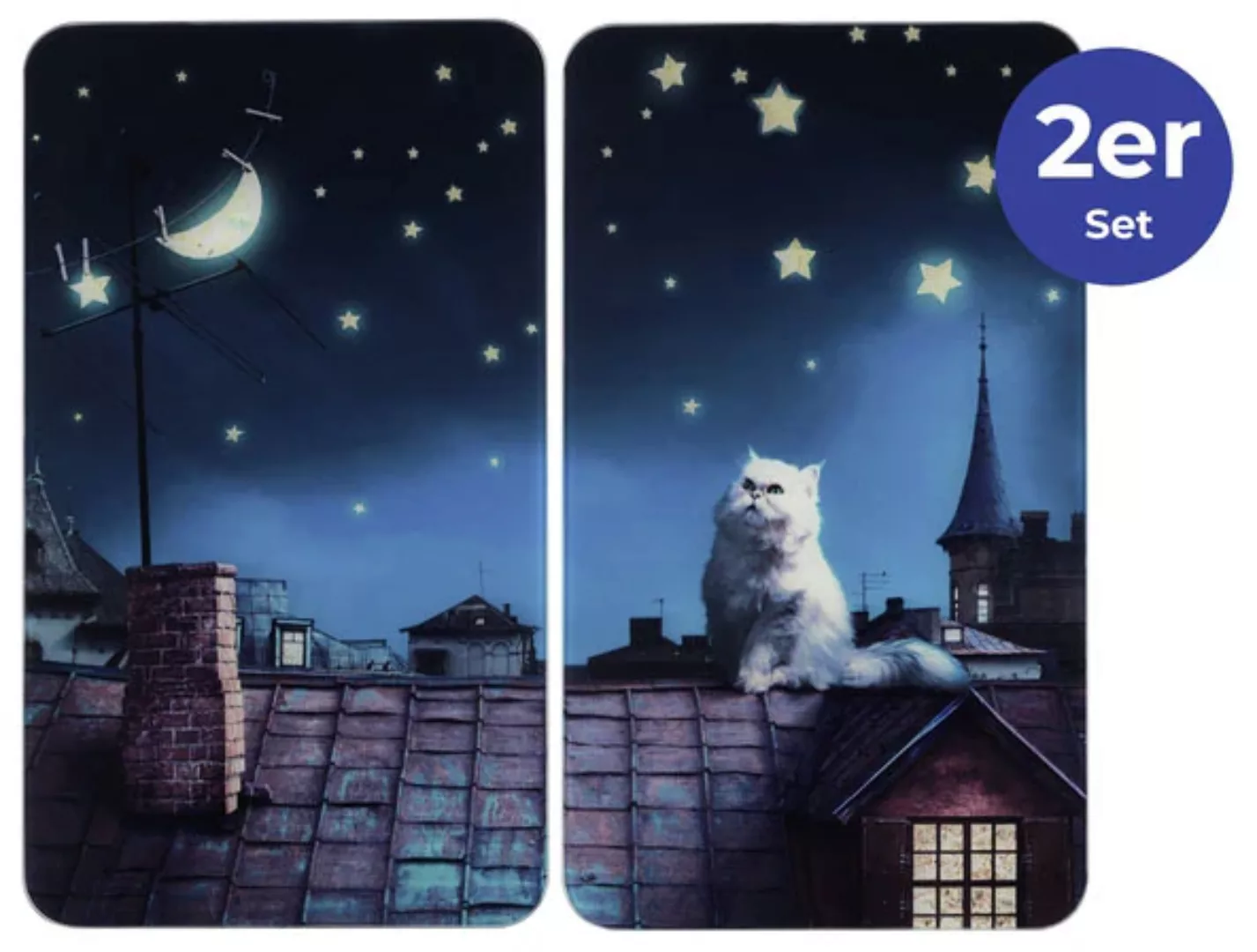 Maximex Herd-Abdeckplatte "Moon Cat", (Set, 2 tlg.) günstig online kaufen