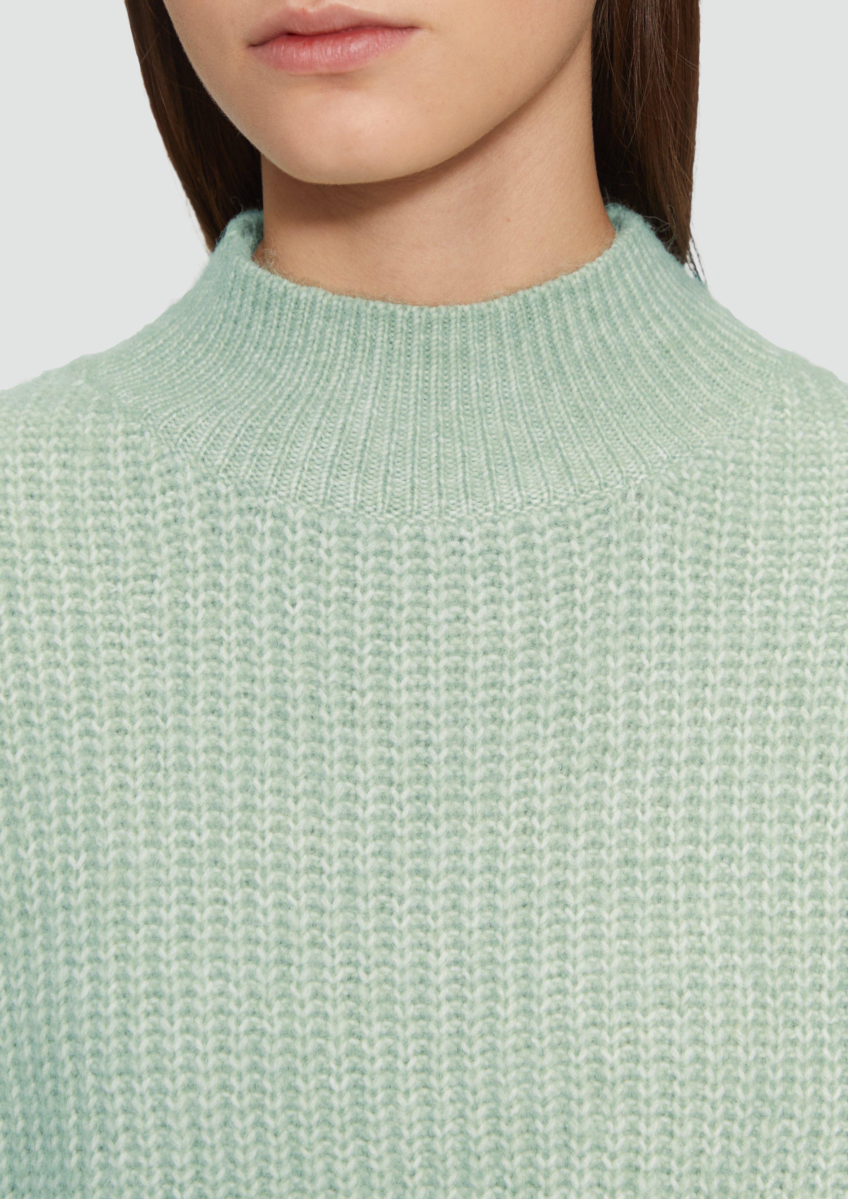 QS Strickpullover Weicher Strickpullover mit Rippstruktur günstig online kaufen