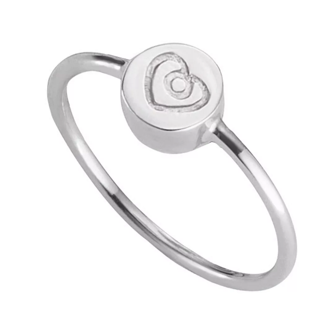 CAÏ Fingerring "925/- Sterling Silber rhodiniert Herz" günstig online kaufen