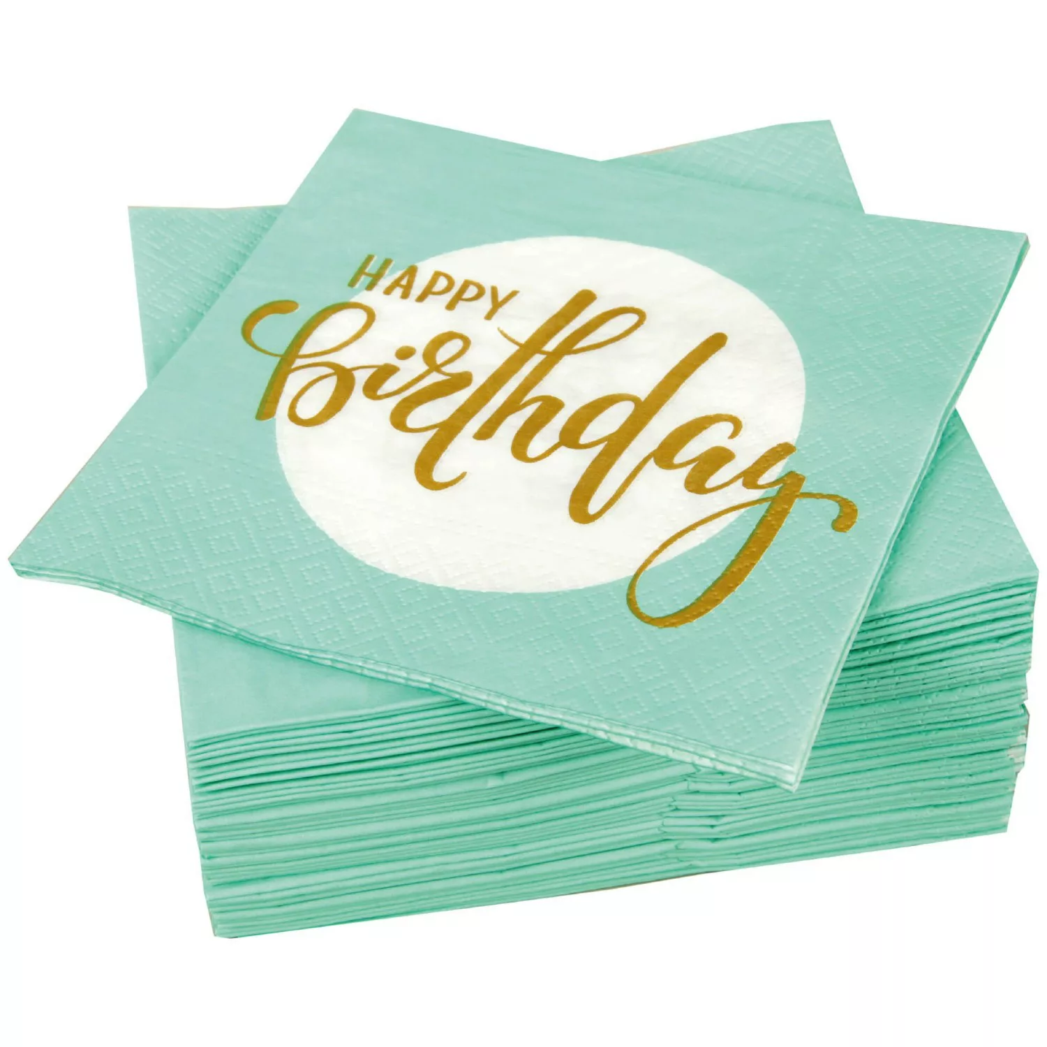 Bestlivings Servietten 33 x 33 cm Happy Birthday 3 Lagig 80er Pack günstig online kaufen