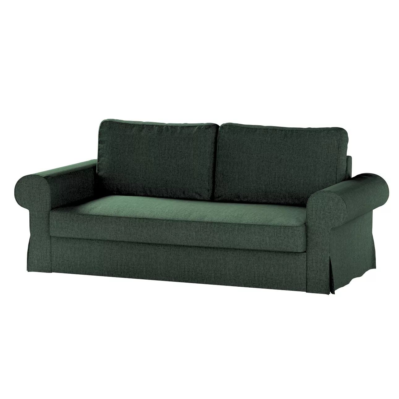 Bezug für Backabro 3-Sitzer Sofa ausklappbar, dunkelgrün, Bezug für Backabr günstig online kaufen