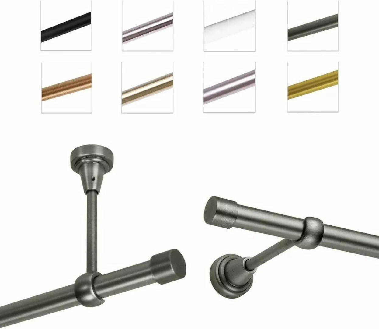 MDEKOR Gardinenstange Vorhangstange 19mm, 1-läufig, kürzbar, günstig online kaufen