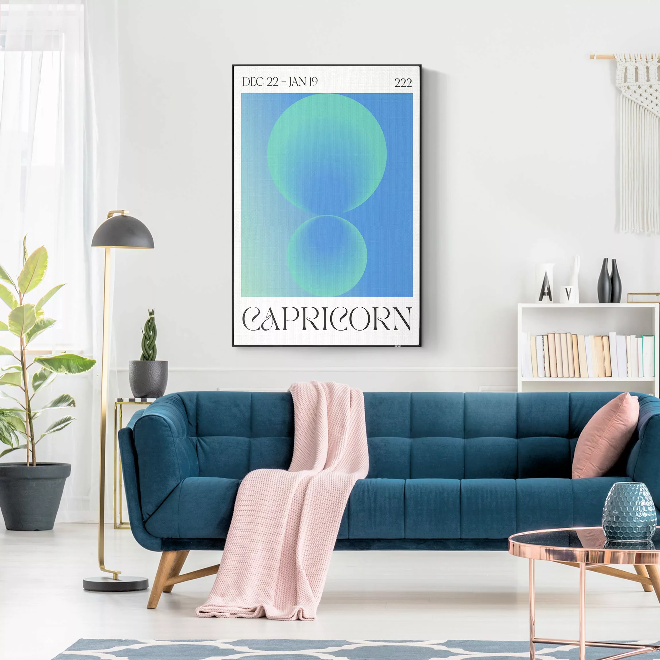 Akustik-Wechselbild Steinbock - Neon Poster günstig online kaufen