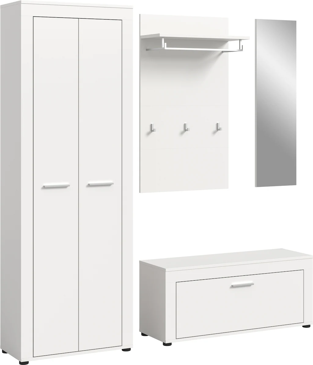 INOSIGN Garderoben-Set "Aosta", (Set, 4 St.), Aosta, Höhe 191 cm, 4-tlg. Ga günstig online kaufen