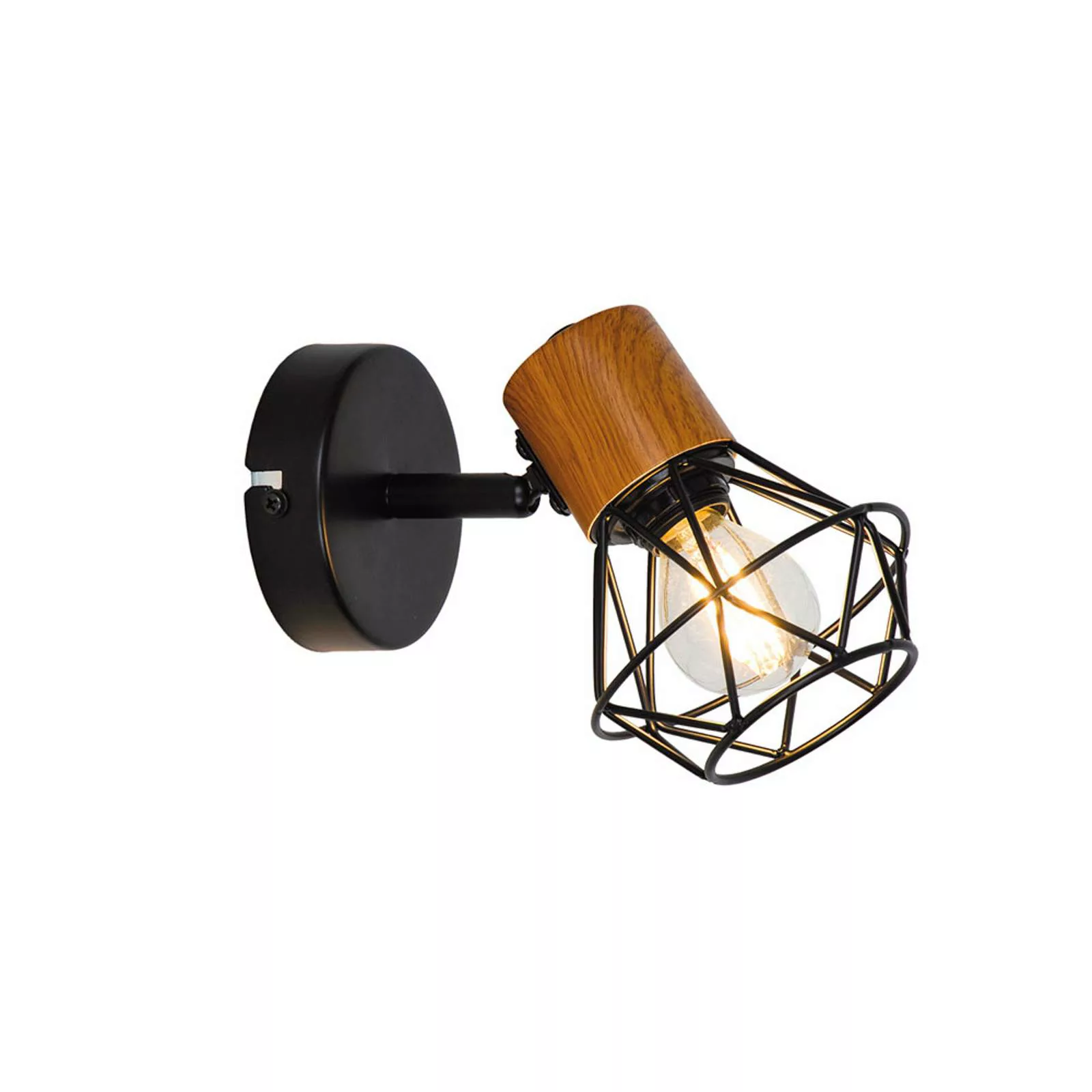 Wandlampe Vega mit Käfigschirm günstig online kaufen