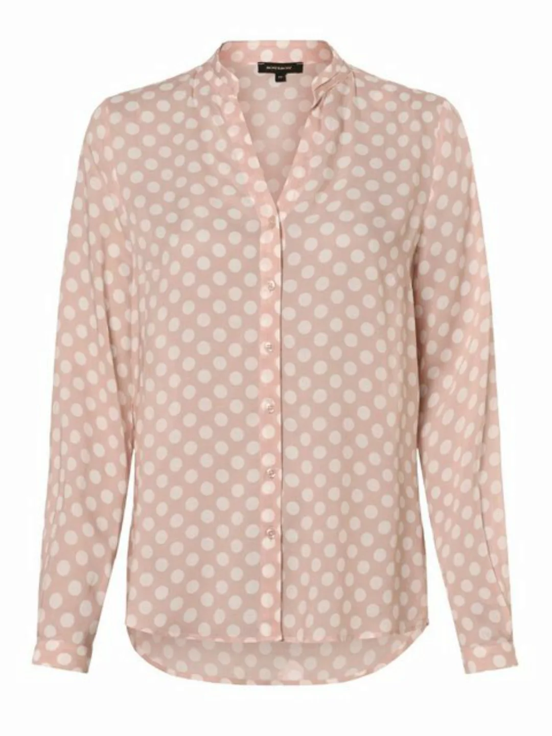 Viskosebluse mit Tupfenprint, rosa/weiß, Frühjahrs-Kollektion günstig online kaufen