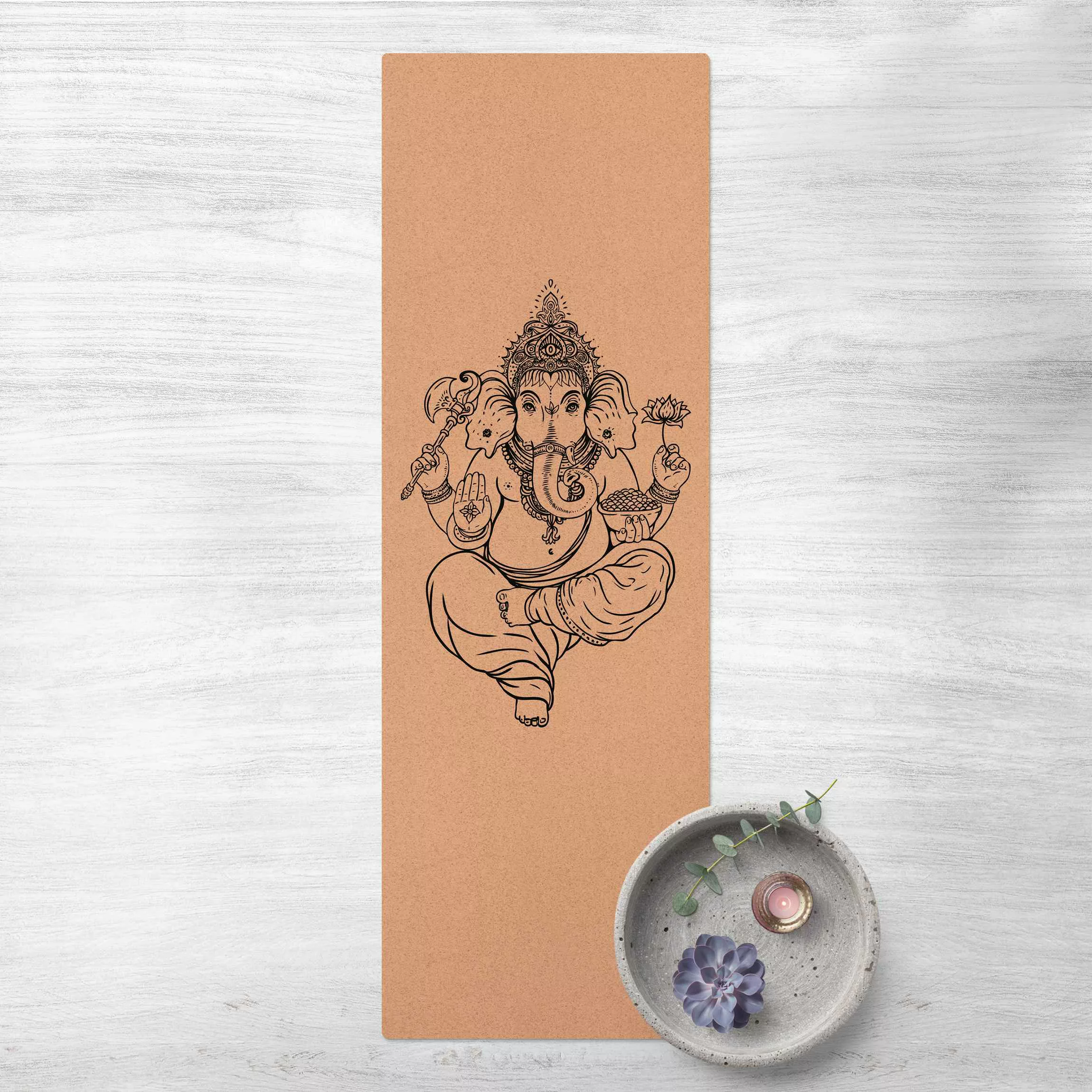 Kork-Teppich Ganesha günstig online kaufen