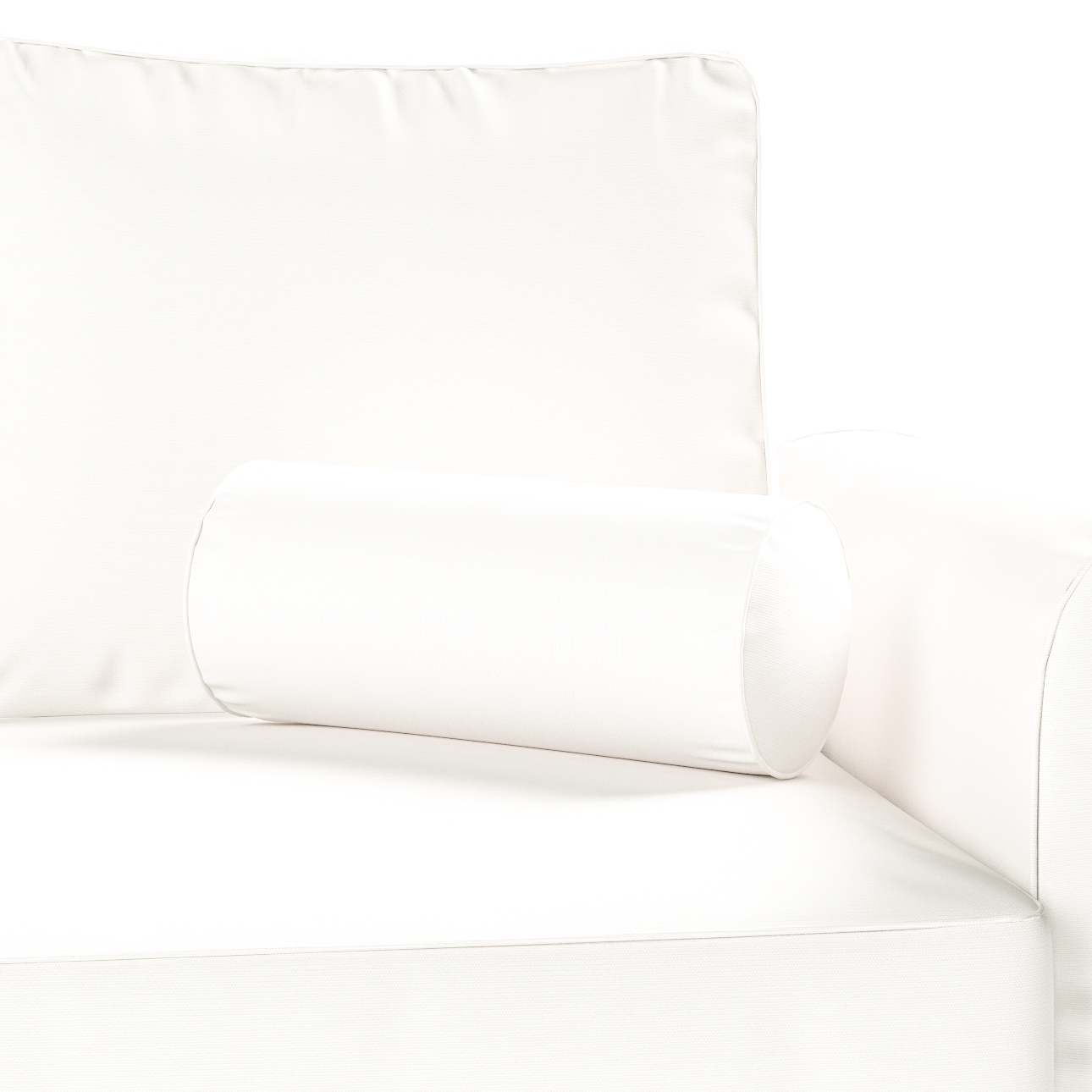 Einfache Nackenrolle, weiss, Ø 16 x 40 cm, Cotton Panama (702-49) günstig online kaufen