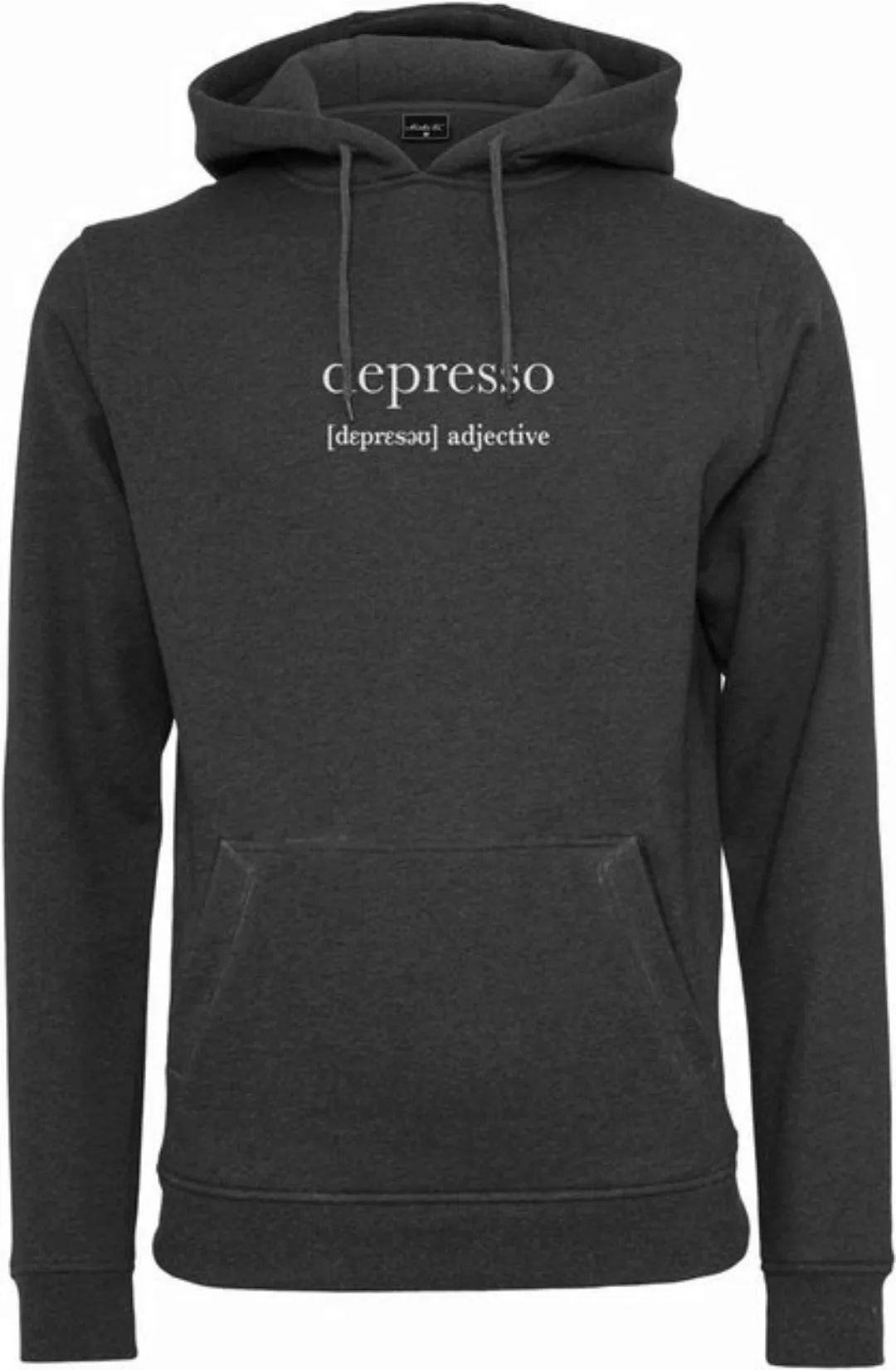 MisterTee Sweater "Herren Depresso Hoody", (1 tlg.) günstig online kaufen