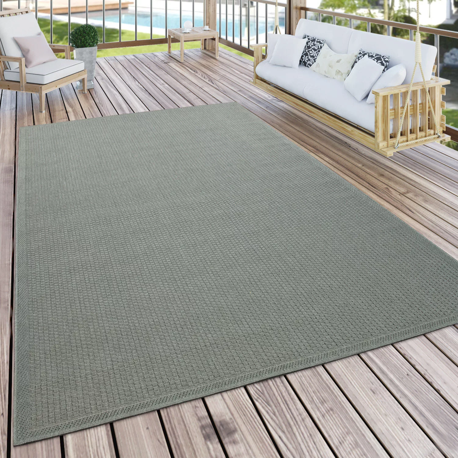 Paco Home Teppich »Timber 125«, rechteckig, 4 mm Höhe, Flachgewebe, Sisal O günstig online kaufen