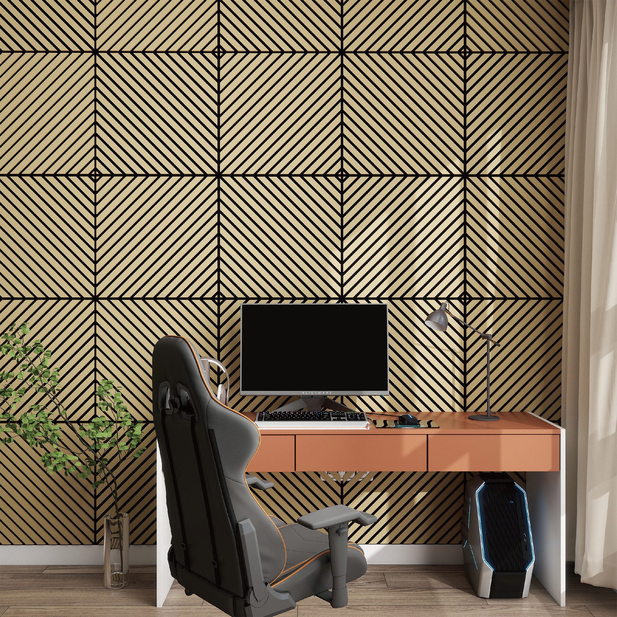 neu.holz 3D Wandpaneel, BxL: 60x60 cm, günstig online kaufen