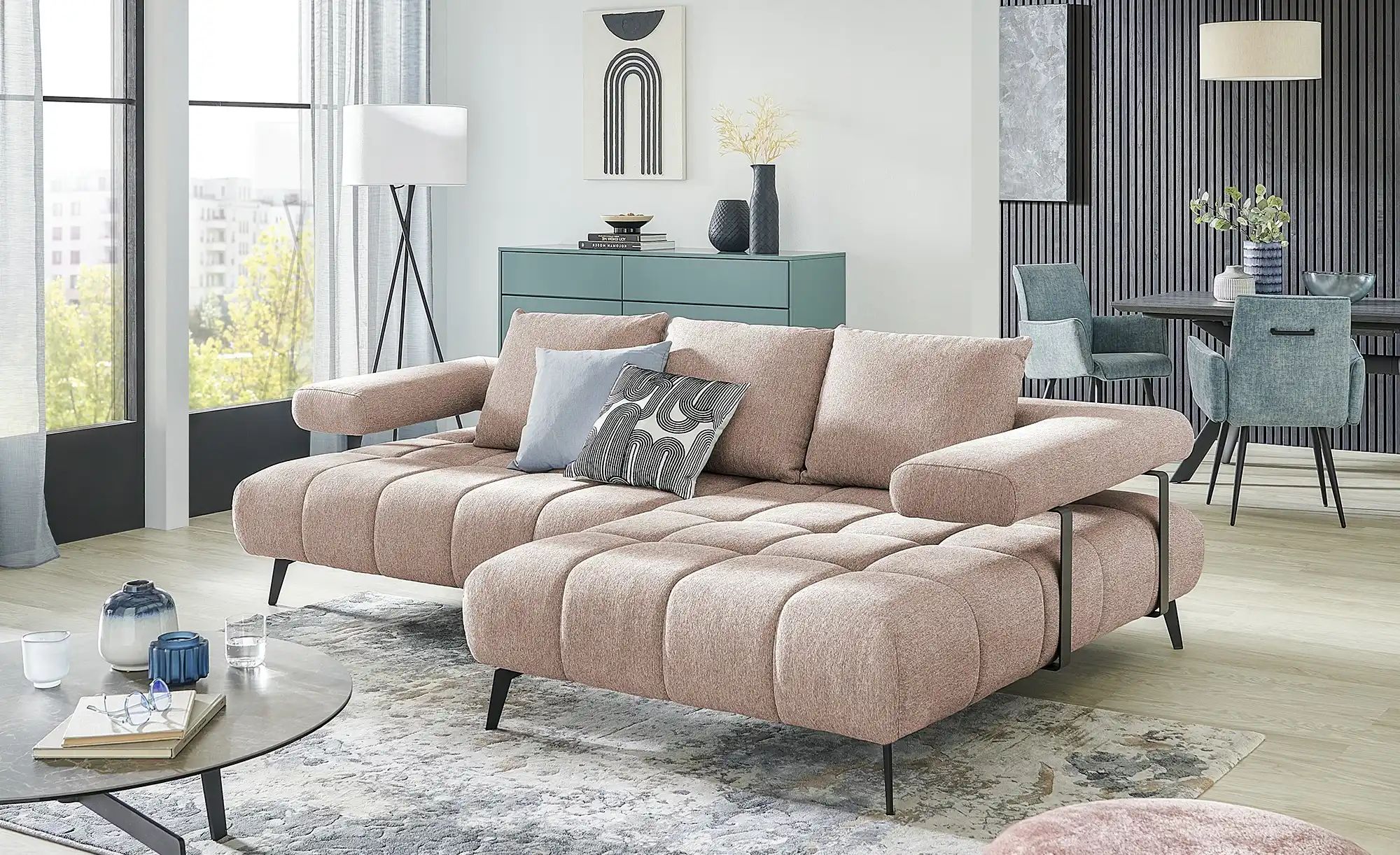 switch Ecksofa  Magnetic ¦ rosa/pink ¦ Maße (cm): B: 266 H: 68,5 T: 180.0 P günstig online kaufen