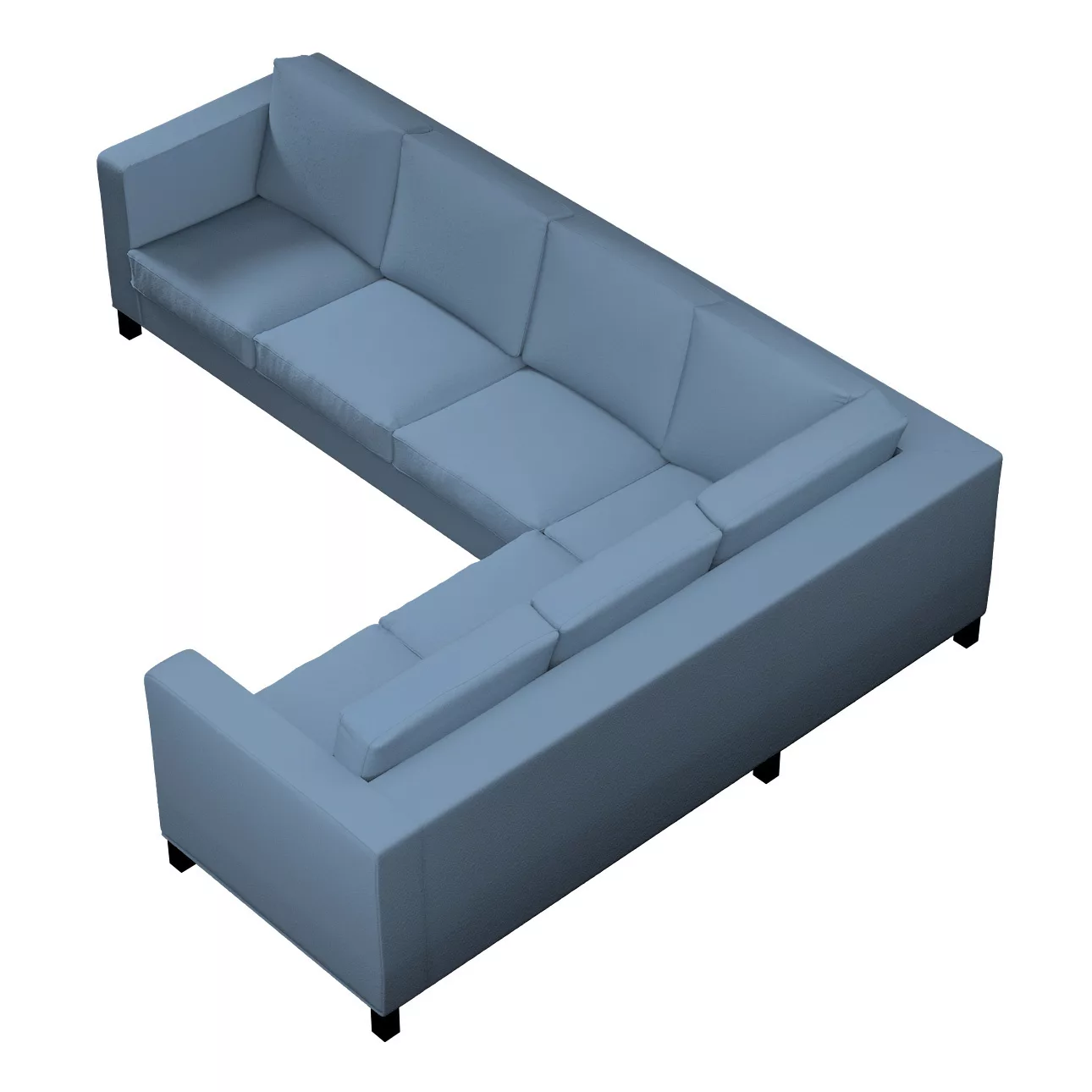 Bezug für Karlanda Sofa Ecke links, blau, 36cm x 30cm x 50cm, Bouclé (702-8 günstig online kaufen