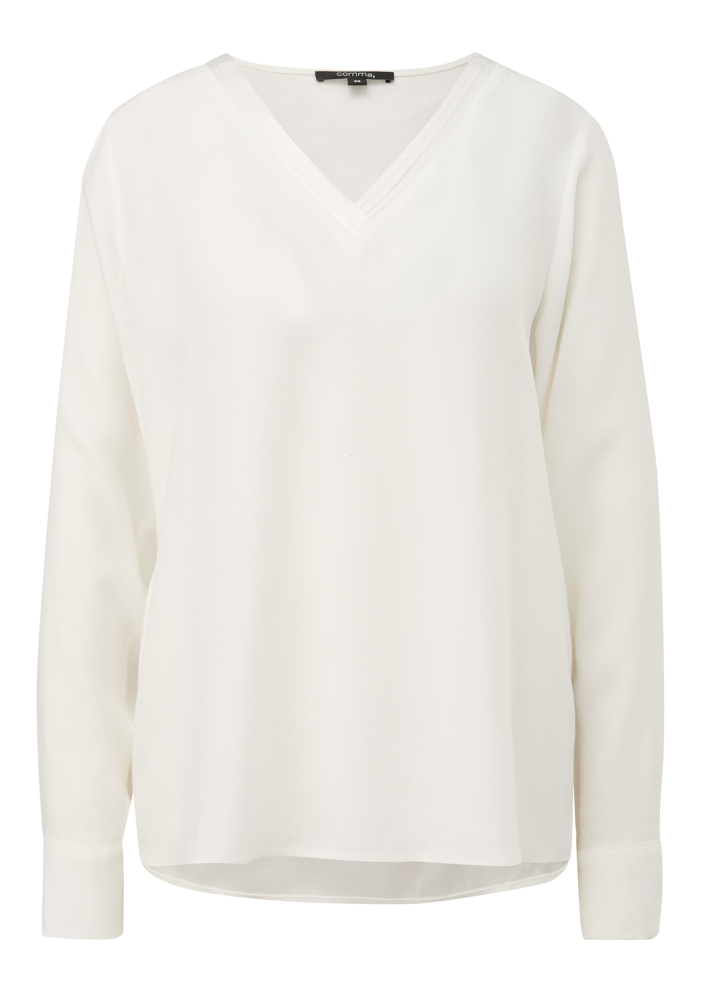 Comma Langarmbluse mit Schlitz am Ärmelabschluss günstig online kaufen