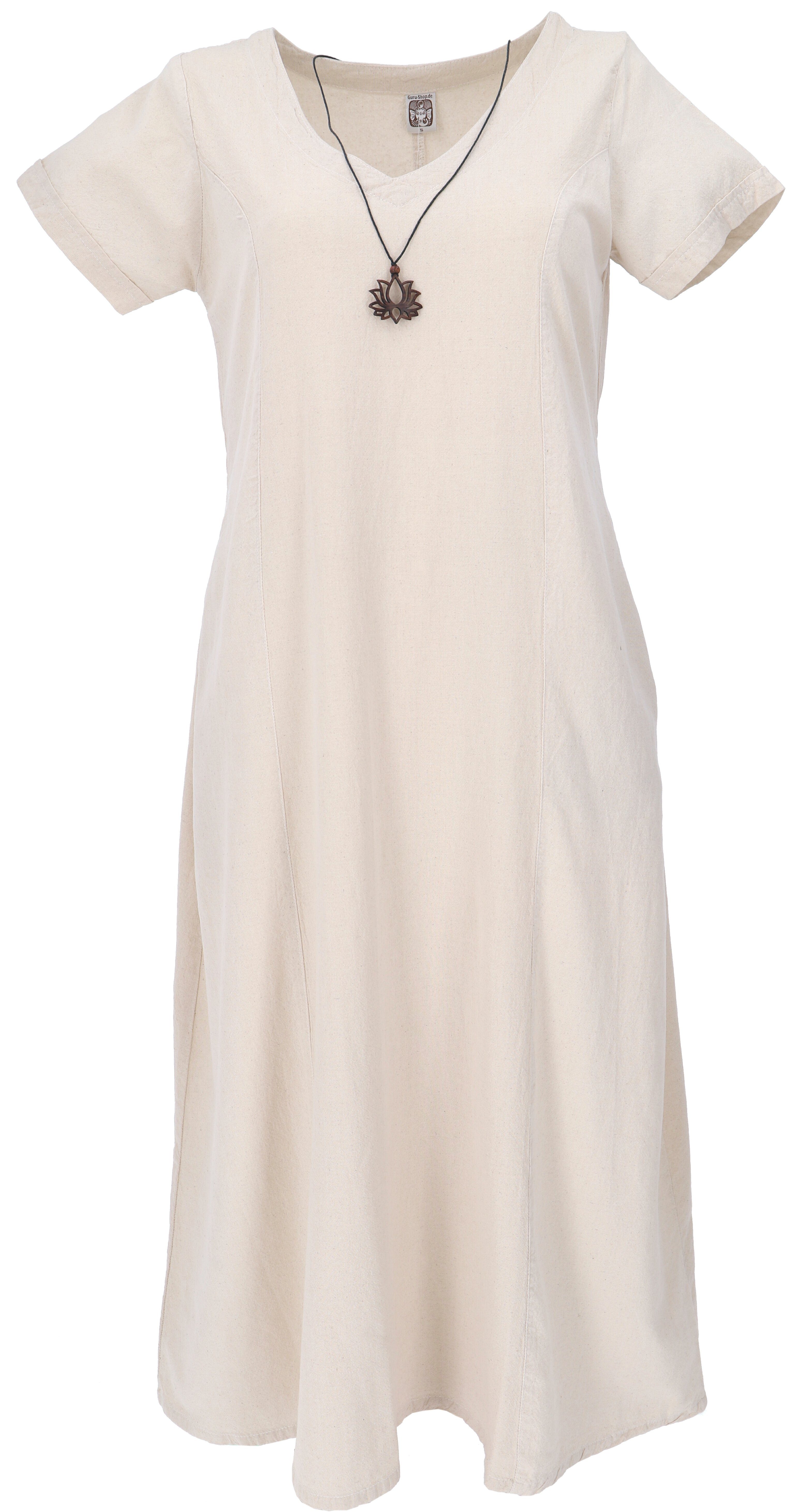 Guru-Shop Midikleid Weiches bequemes Baumwollkleid, Sommerkleid günstig online kaufen