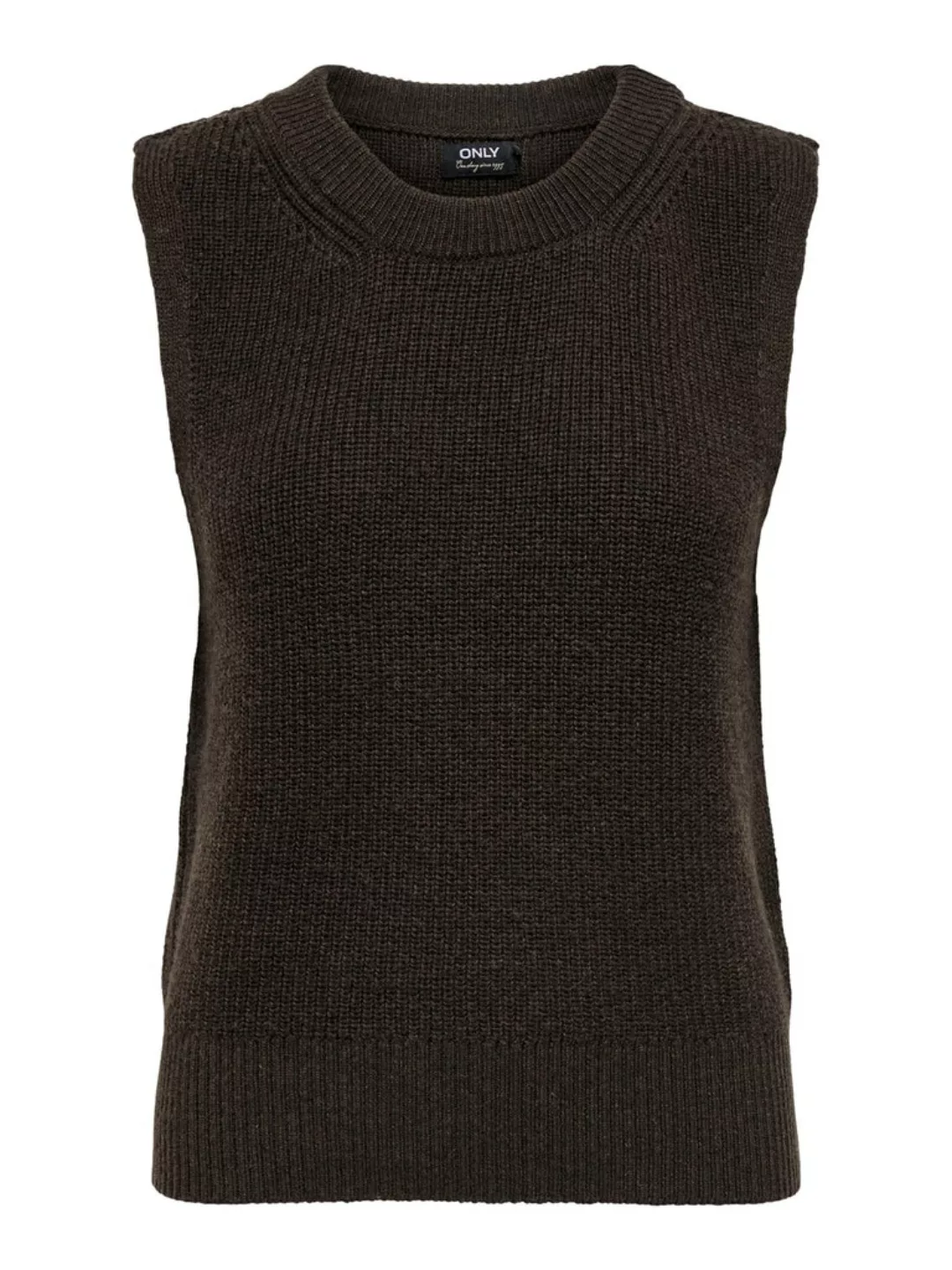 ONLY Strickpullover Struktur Strickweste Rundhals Sweater ohne Ärmel ONLPAR günstig online kaufen