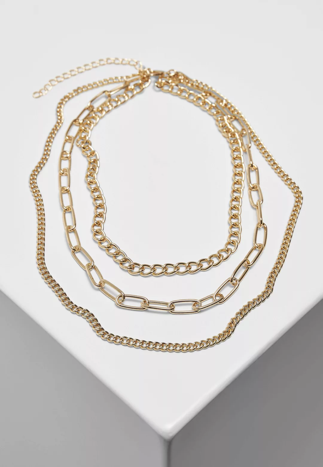 URBAN CLASSICS Edelstahlkette "Accessoires Layering Chain Necklace" günstig online kaufen