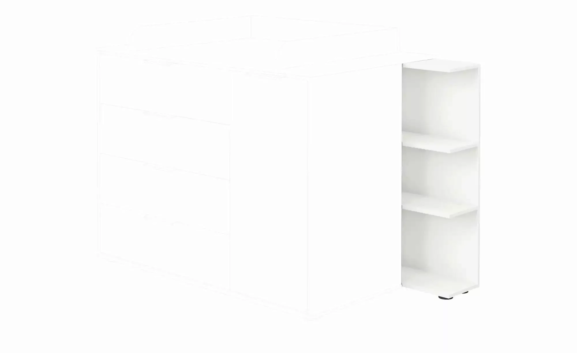 PAIDI Unterstellregal  Lieven ¦ weiß ¦ Maße (cm): B: 45 H: 92,4 T: 21.3 Reg günstig online kaufen