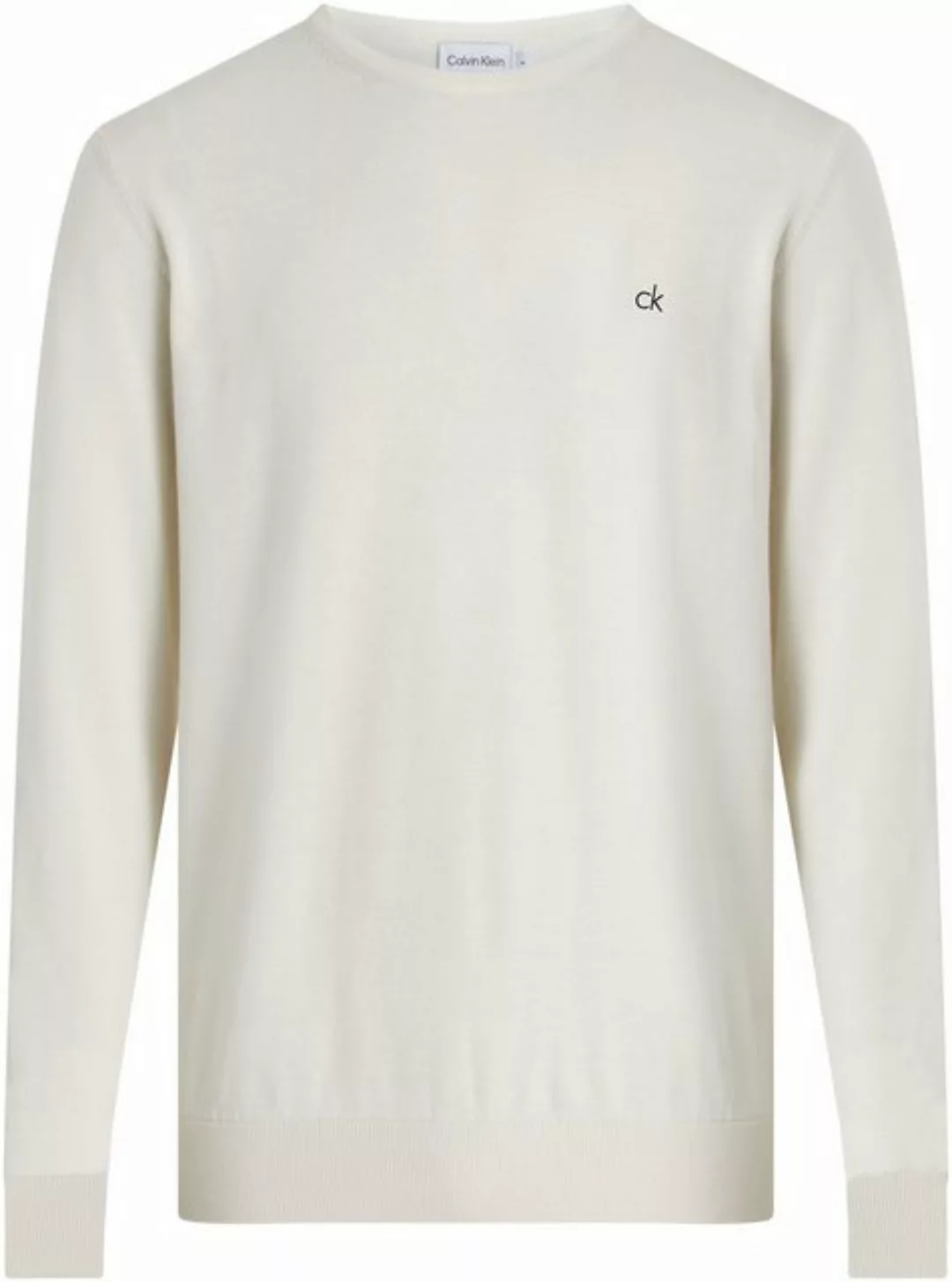 Calvin Klein Rundhalspullover COTTON SILK BLEND CN SWEATER mit Logoprägung günstig online kaufen