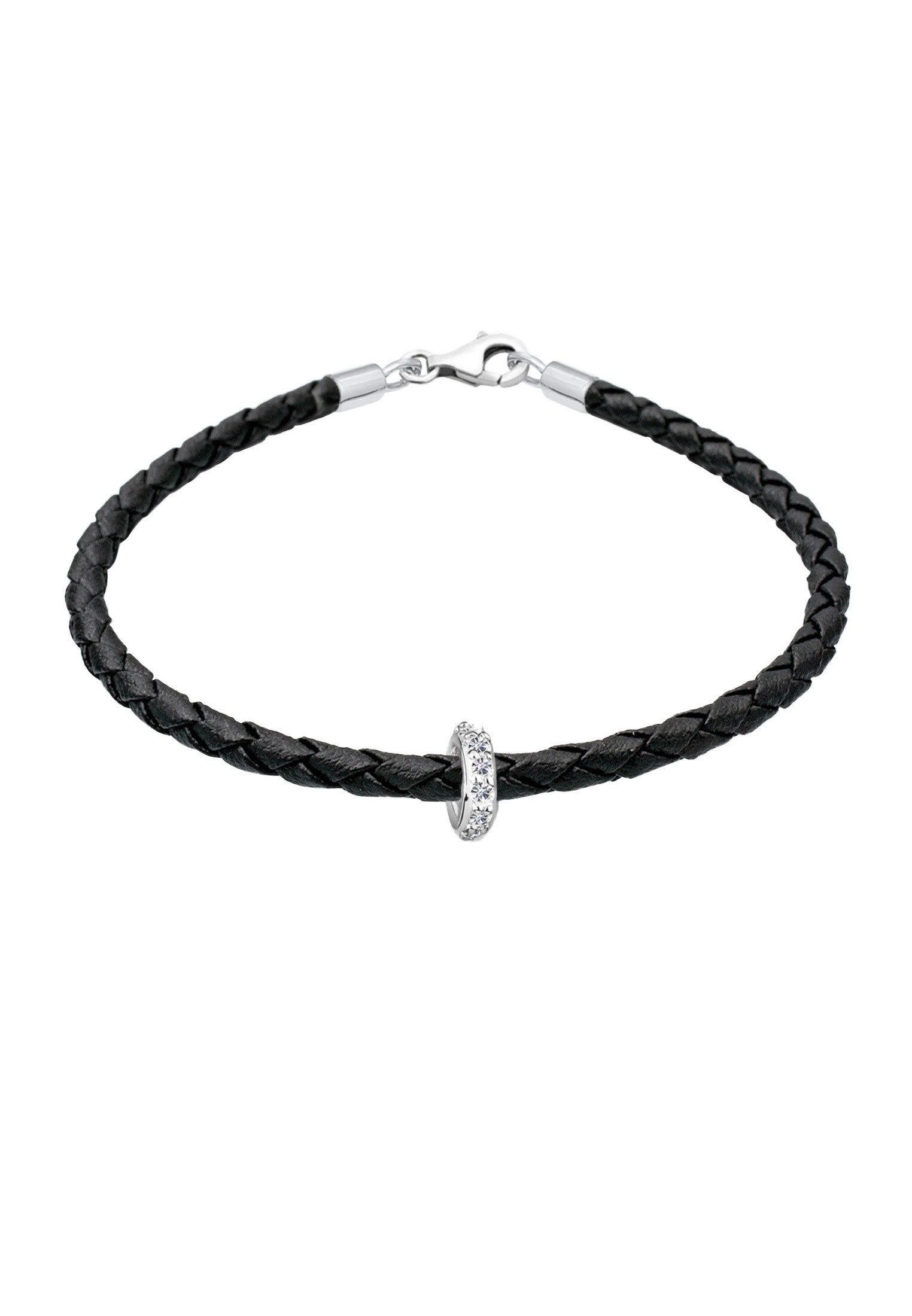 Elli Armband Leder mit Bead Kristalle günstig online kaufen