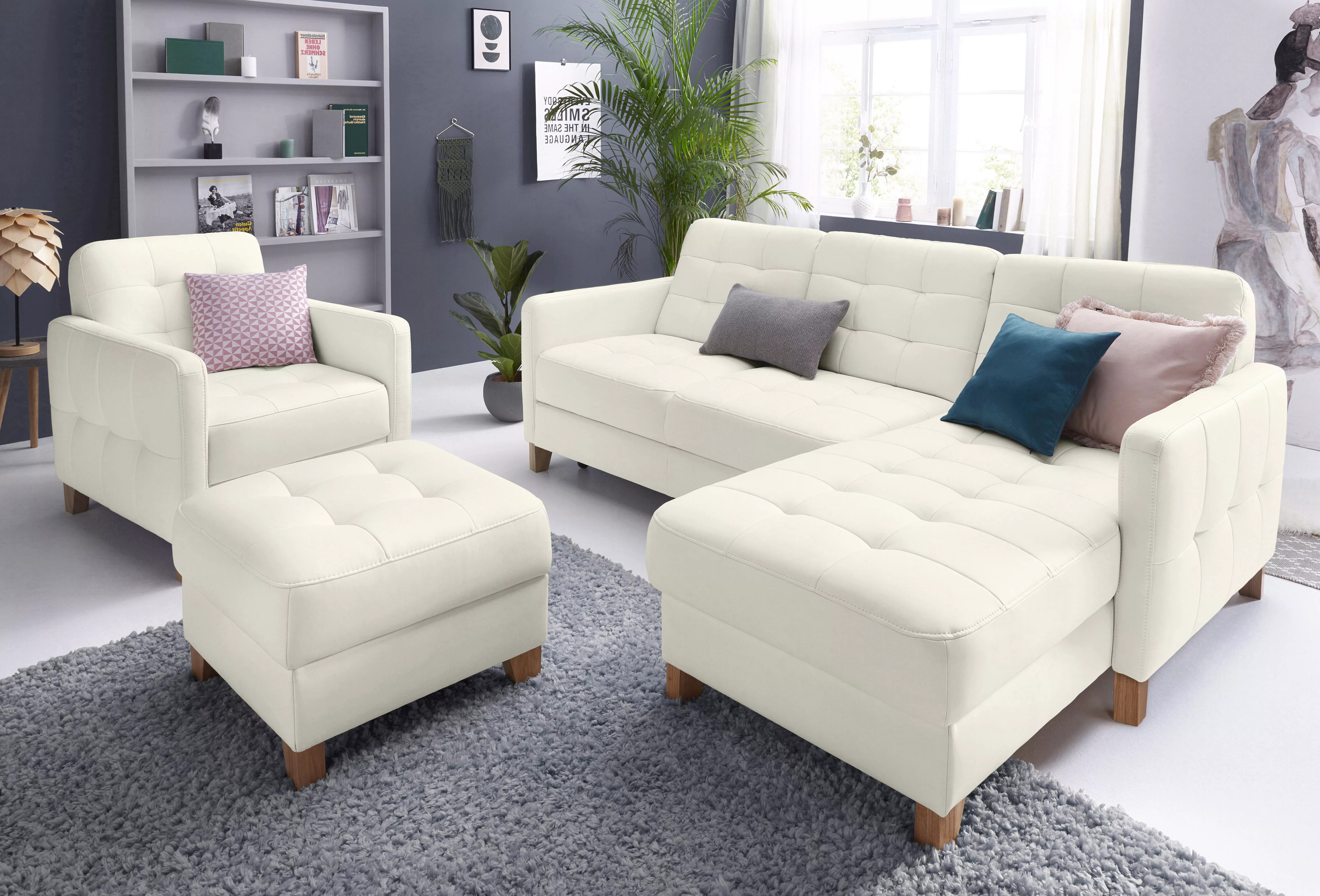 exxpo - sofa fashion Ecksofa "Croma, hochwertige Detailverarbeitung, mit Ko günstig online kaufen