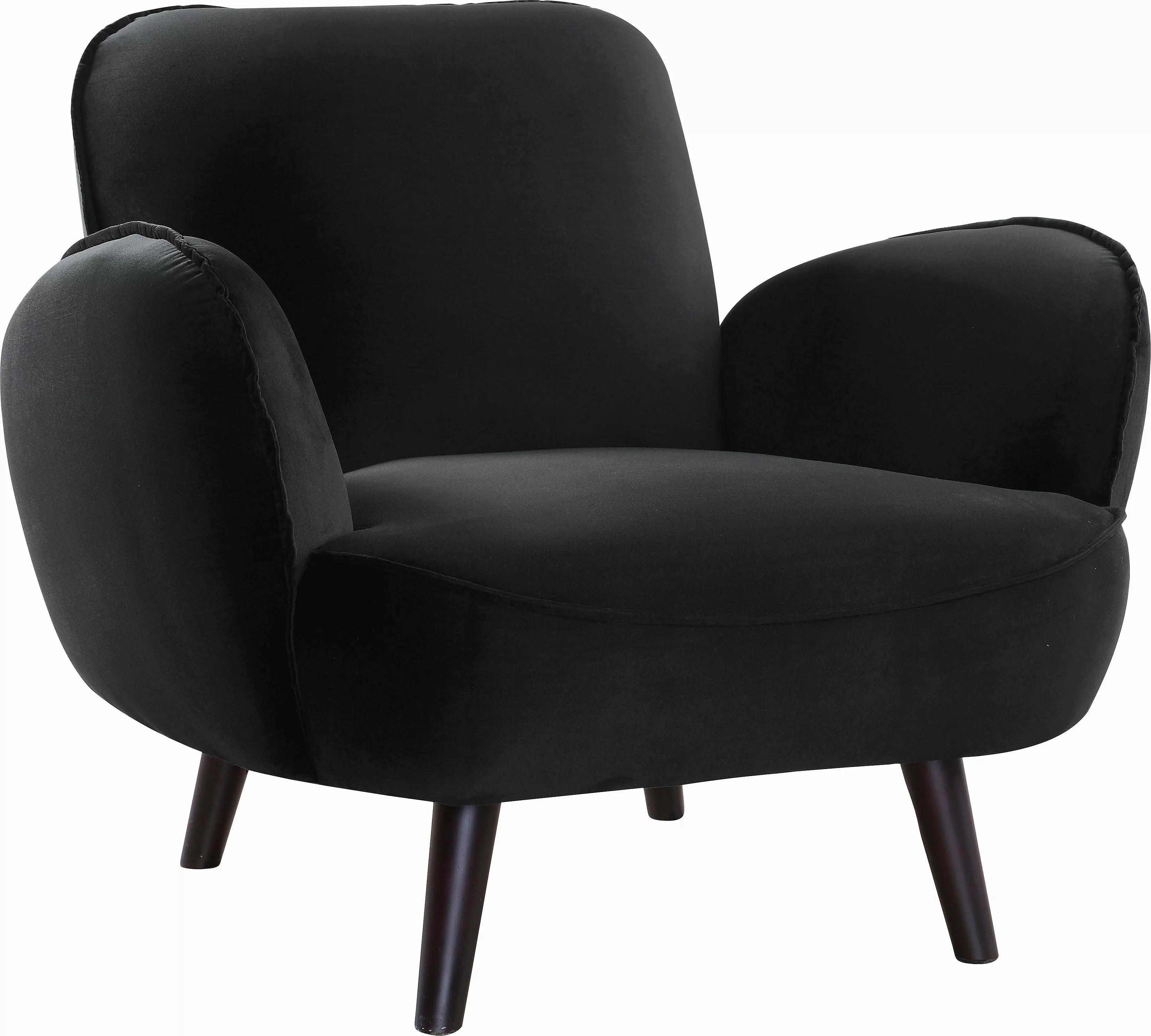 ATLANTIC home collection Sessel "Ben", mit Wellenunterfederung, Massivholzf günstig online kaufen