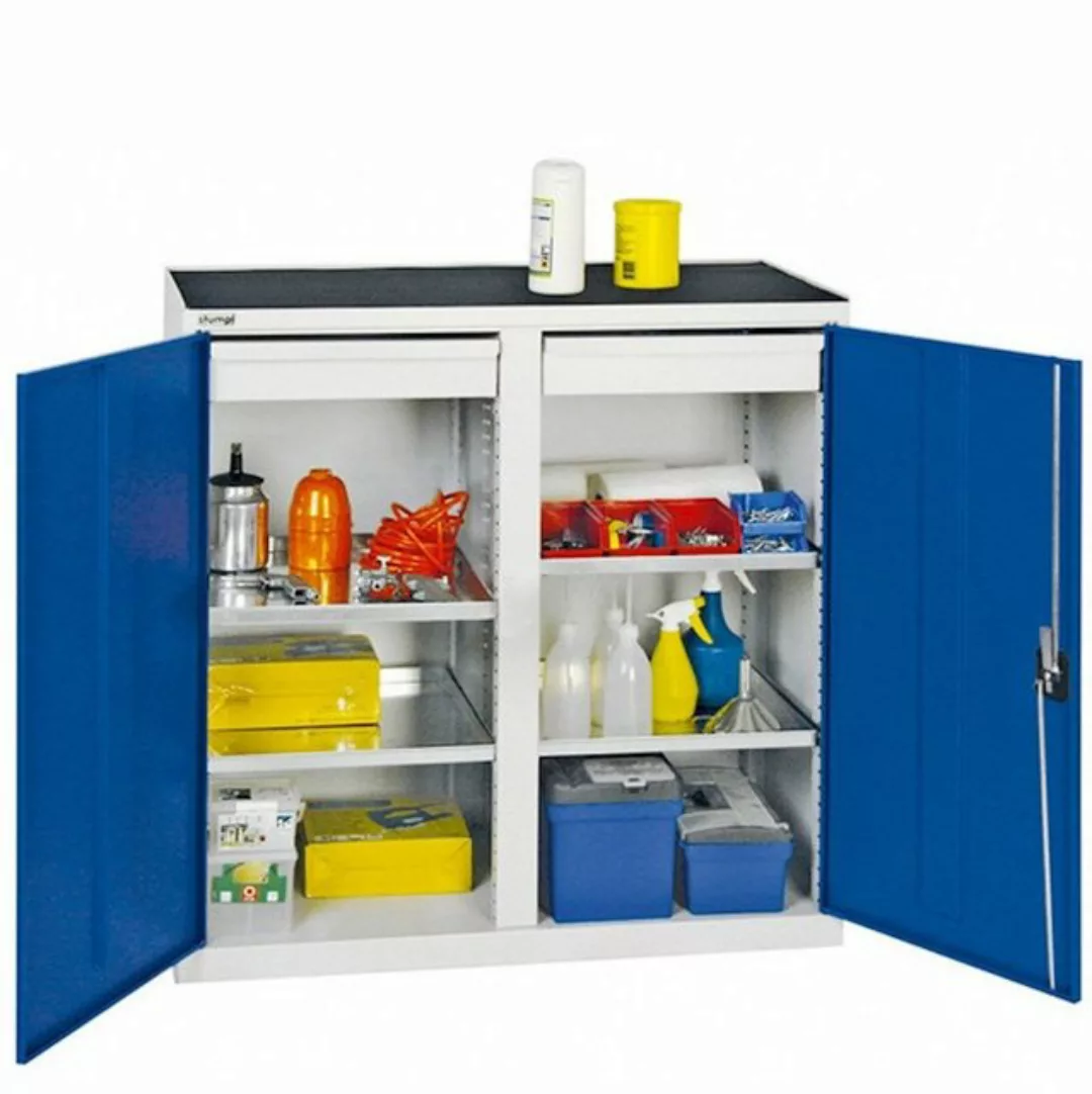 PROREGAL® Werkzeugschrank Werkzeugschrank 2 Türen, HxBxT 100x100x50cm, Lich günstig online kaufen