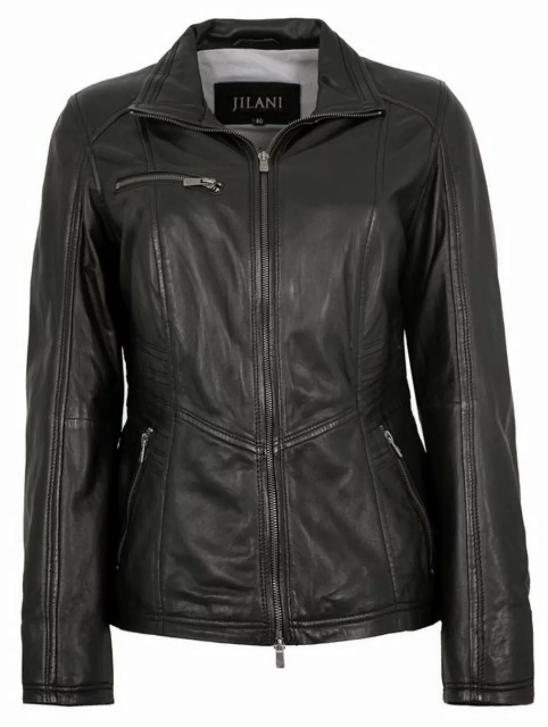 Jilani Lederjacke Bruna Jilani - Damen Echtleder Lederjacke Lammnappa schwa günstig online kaufen