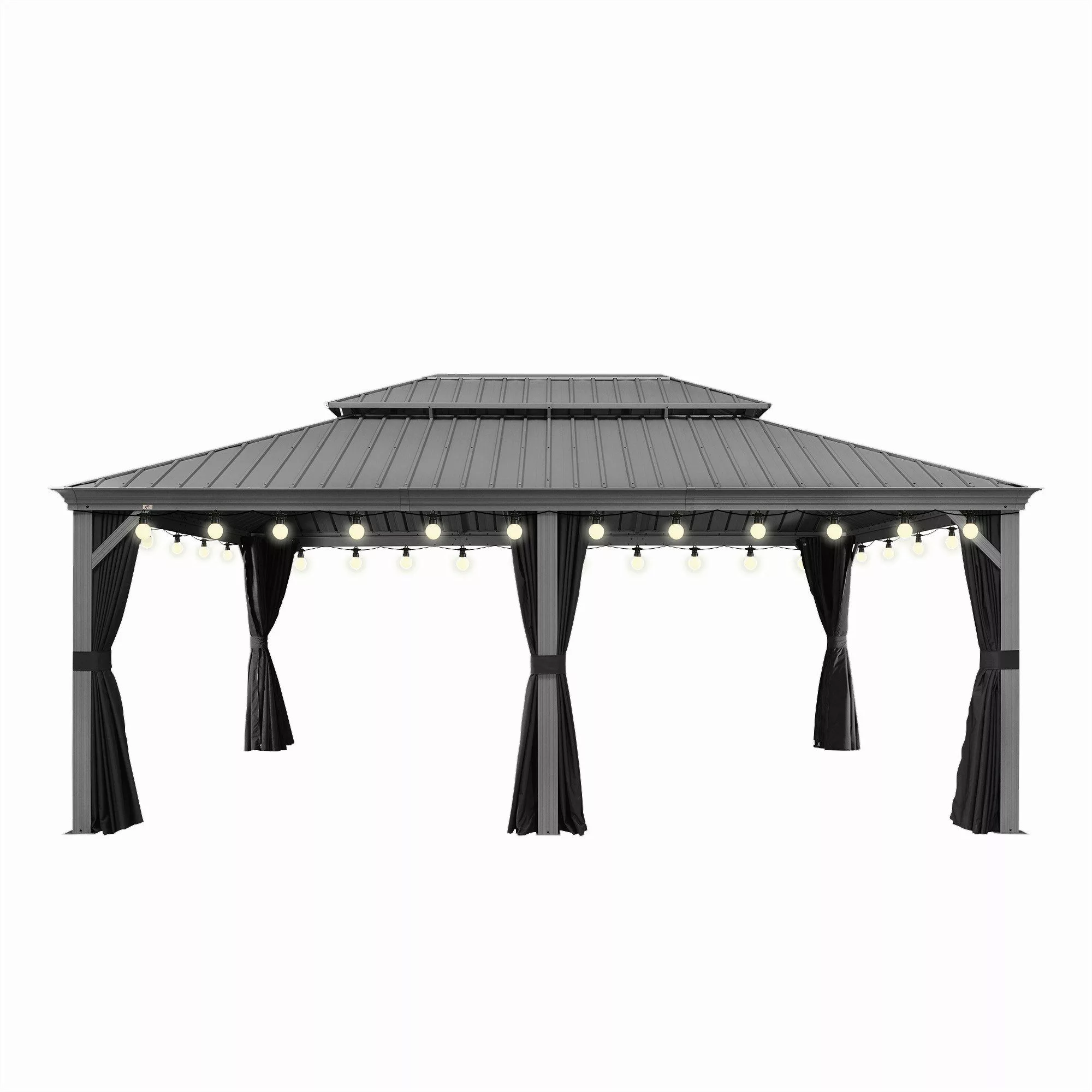 PURPLE LEAF Pavillon Hardtop Aluminium Gazebo günstig online kaufen