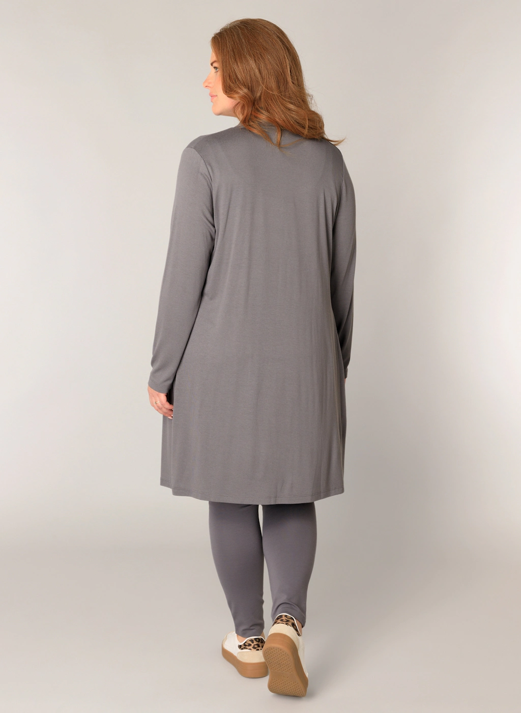 Base Level Curvy Longstrickjacke "Ayla Long", Figurumspielende, weiche Stri günstig online kaufen