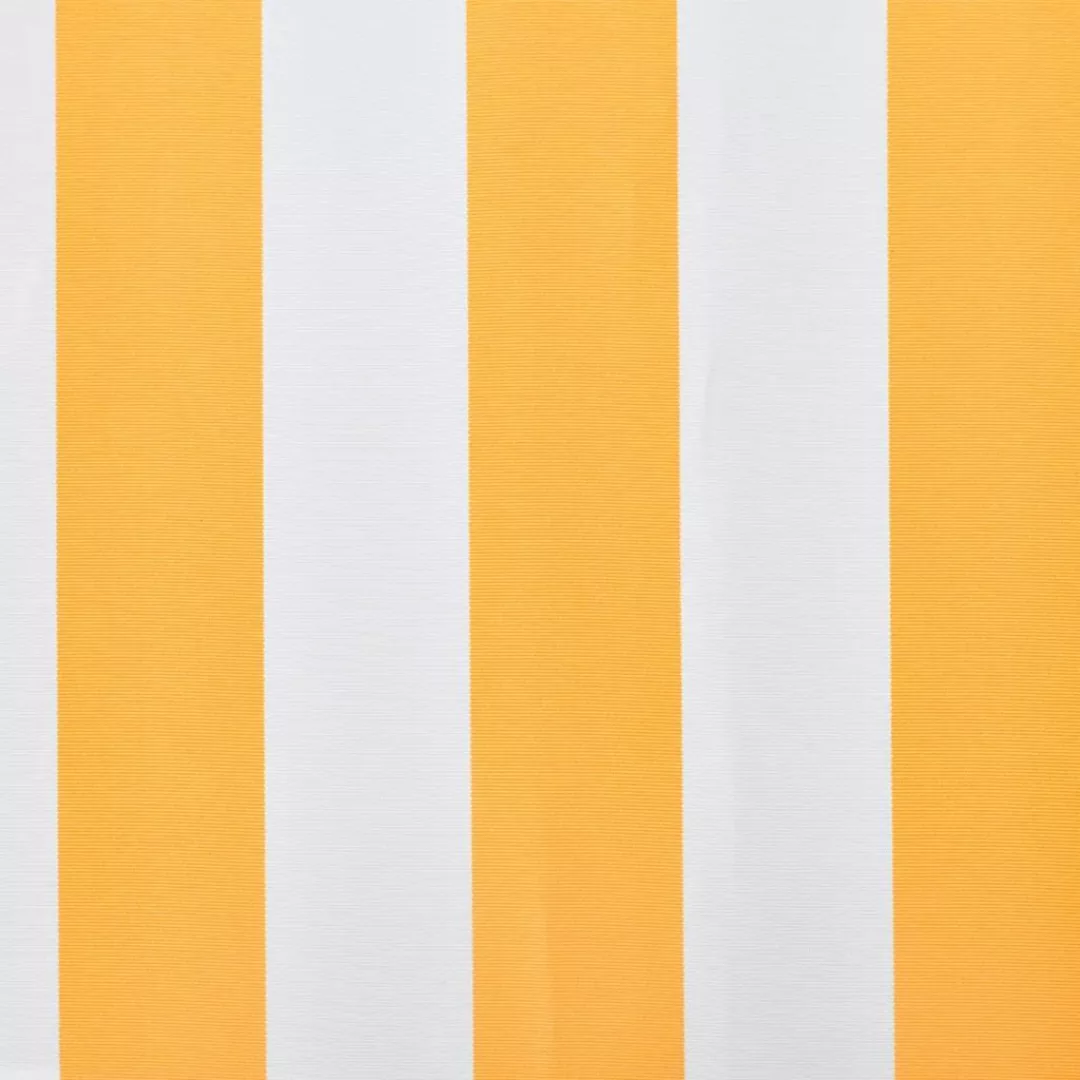 Markisenbespannung Canvas Sonnenblumengelb & Weiß 3x2,5 M günstig online kaufen