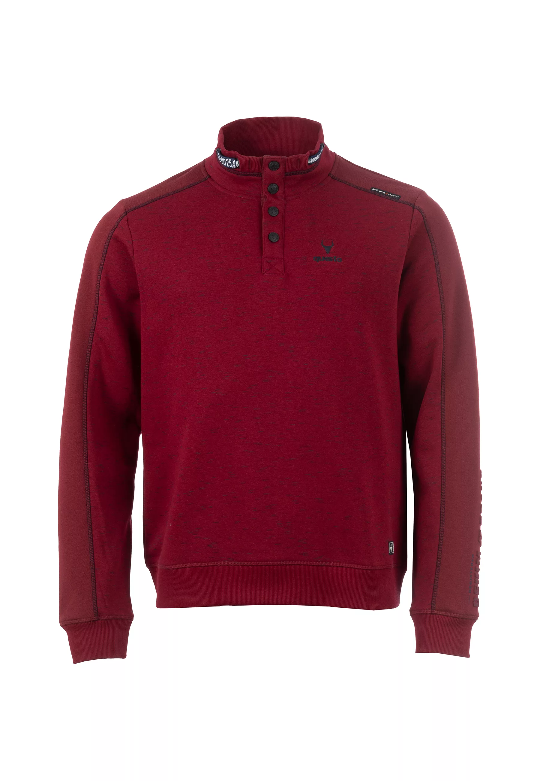 Questo Sweatshirt GuvenQU deep red günstig online kaufen